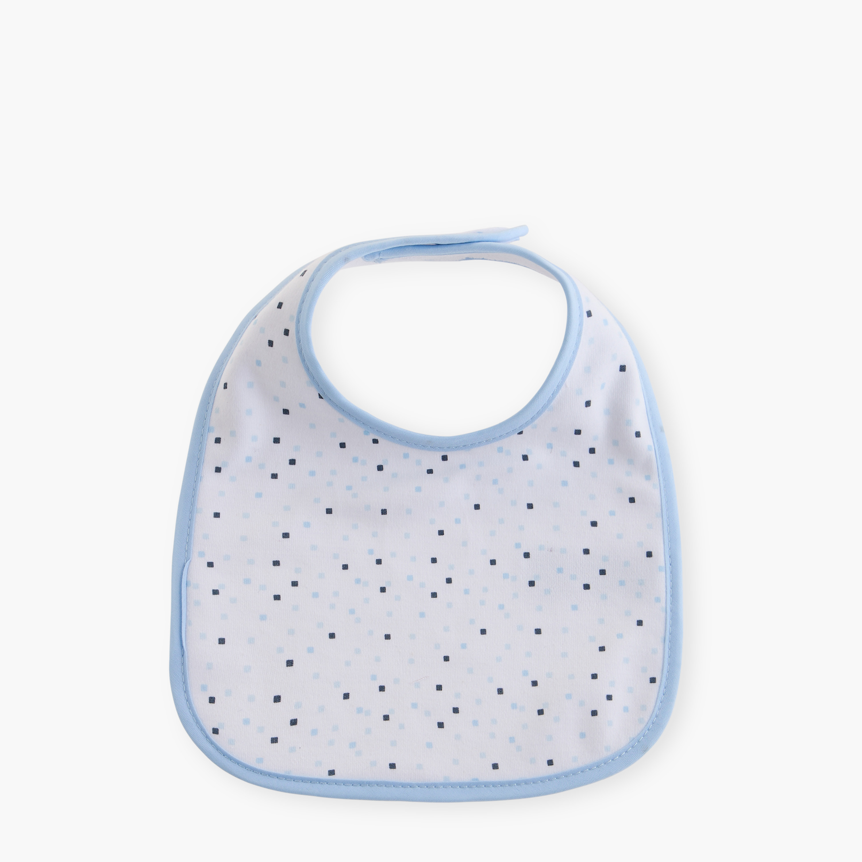 Juniors Bear Print Bib with Hook and Loop Closure - Set of 3-baby-feeding-bibs-image-3