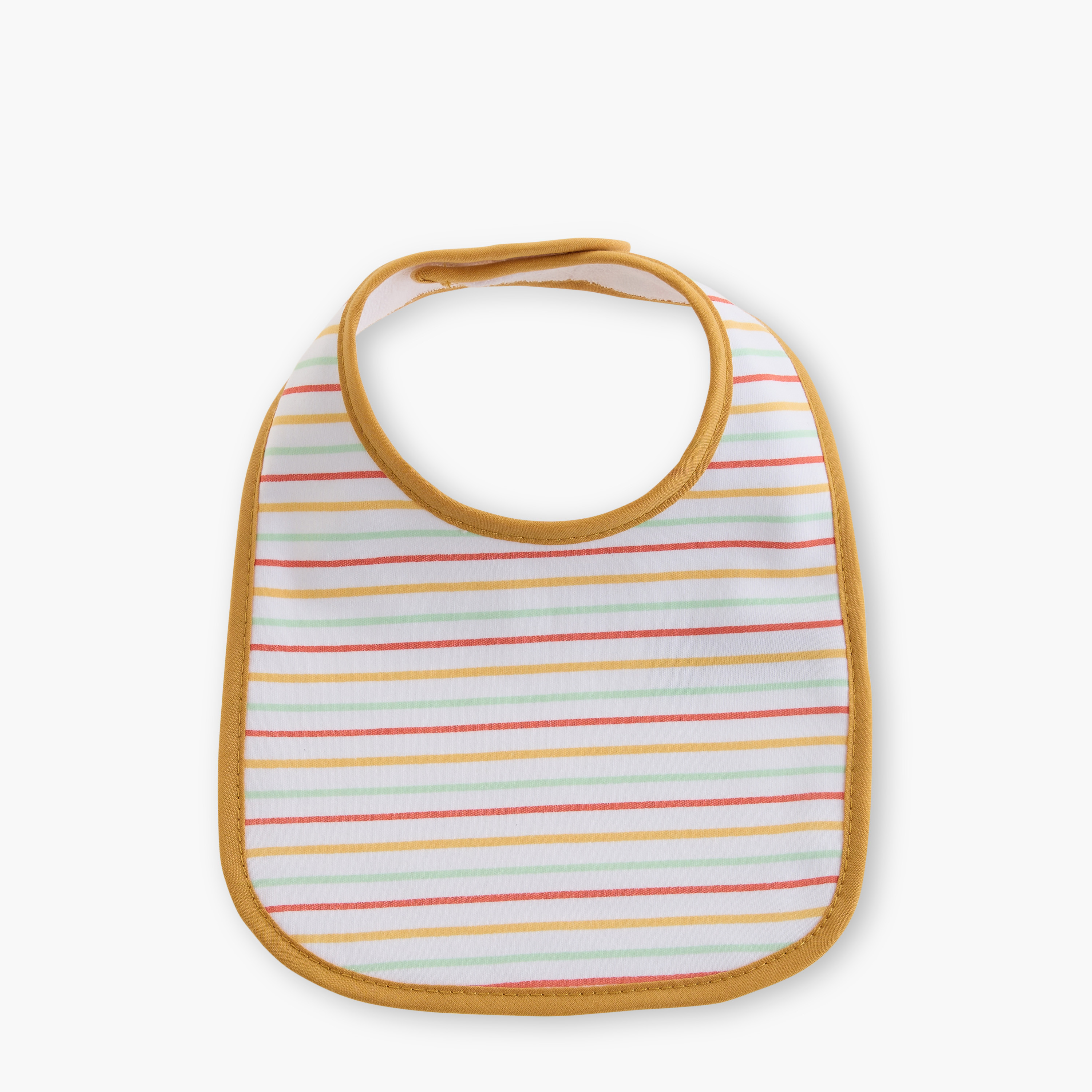 Juniors Lion Print Bib with Hook and Loop Closure - Set of 3-baby-feeding-bibs-image-3
