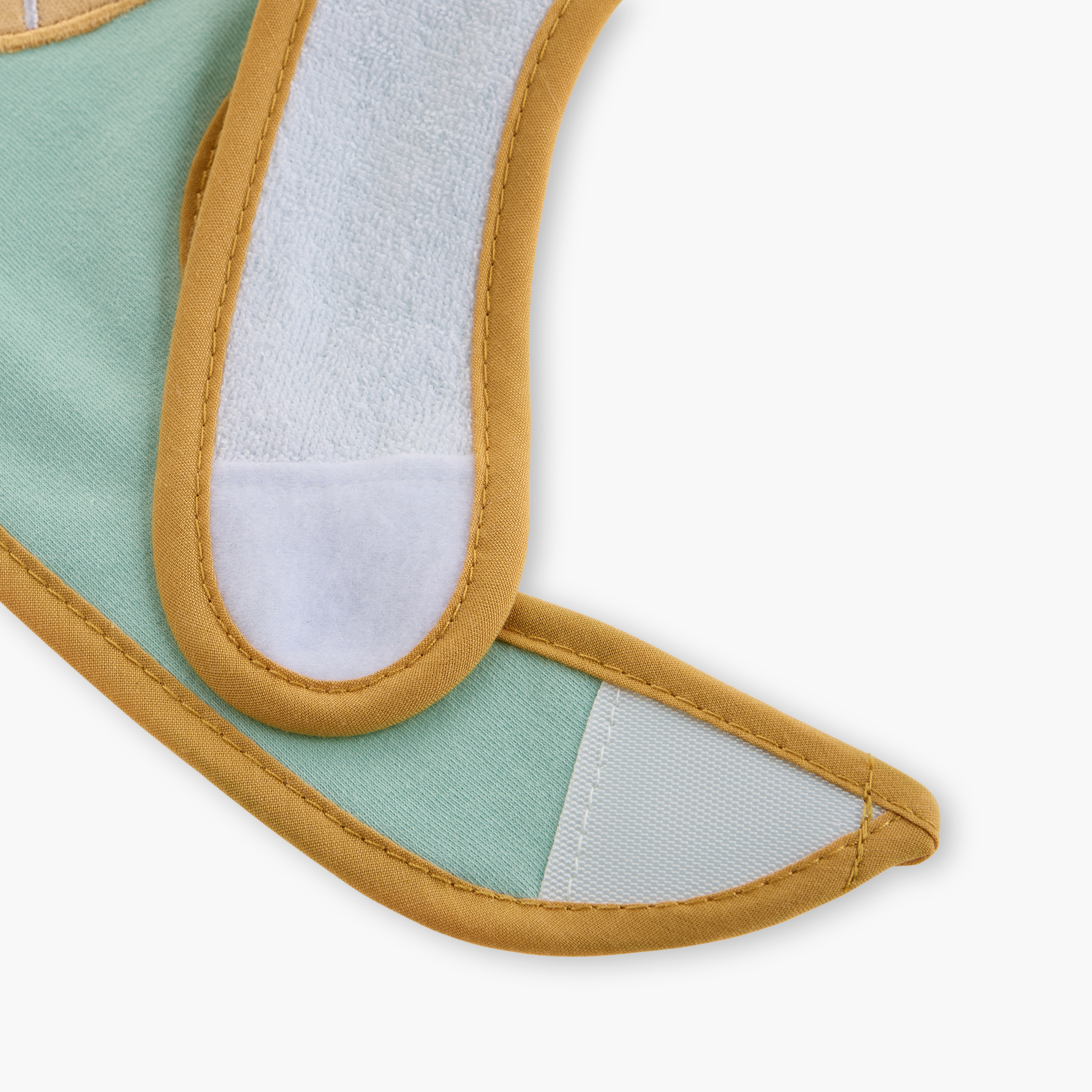Juniors Lion Print Bib with Hook and Loop Closure - Set of 3-baby-feeding-bibs-image-7