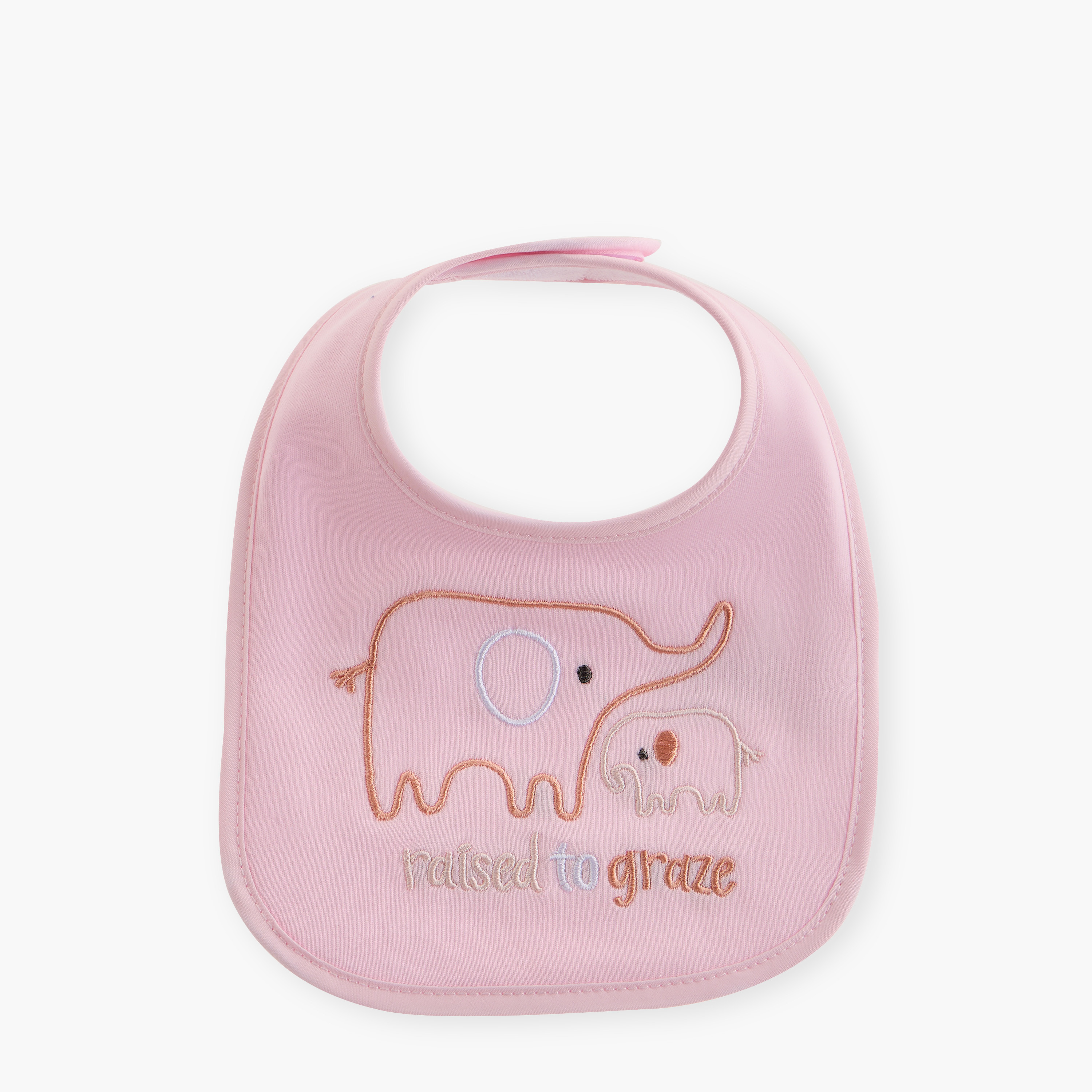 مريلة بطبعات وشريط إغلاق لاصق من جونيورز - طقم من 3 قطع-baby-feeding-bibs-image-3