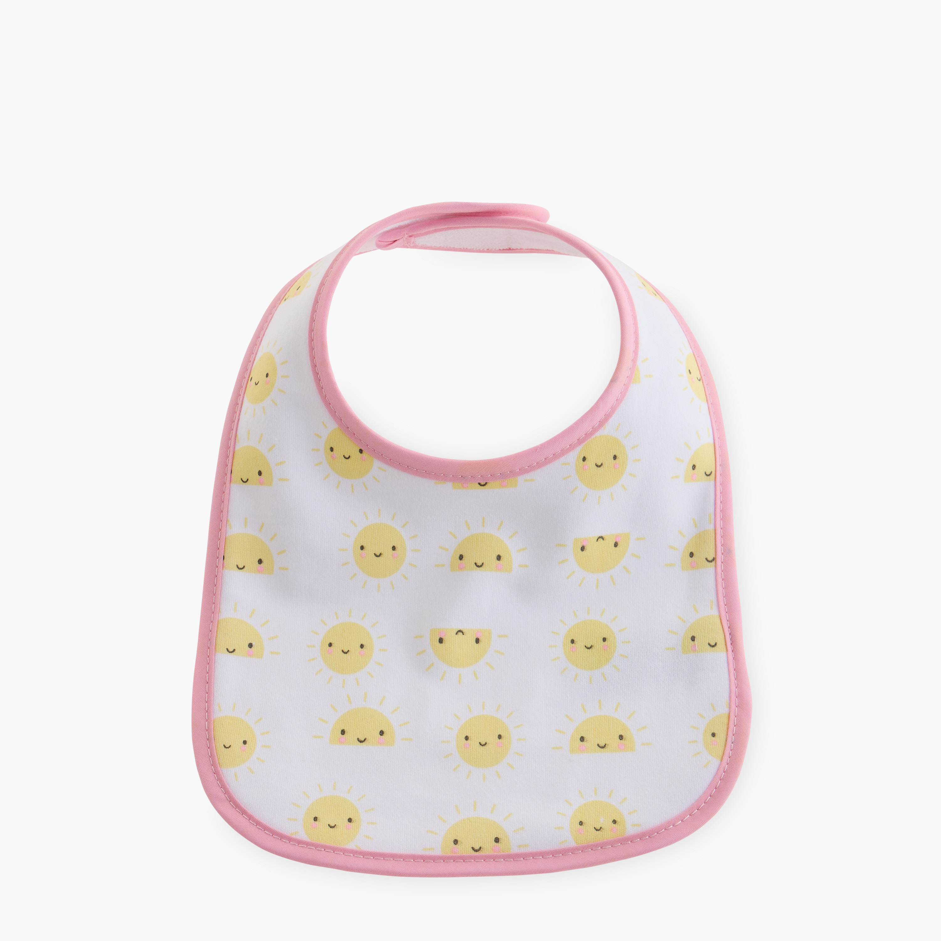 مريلة بطبعات وشريط إغلاق لاصق من جونيورز - طقم من 3 قطع-baby-feeding-bibs-image-2