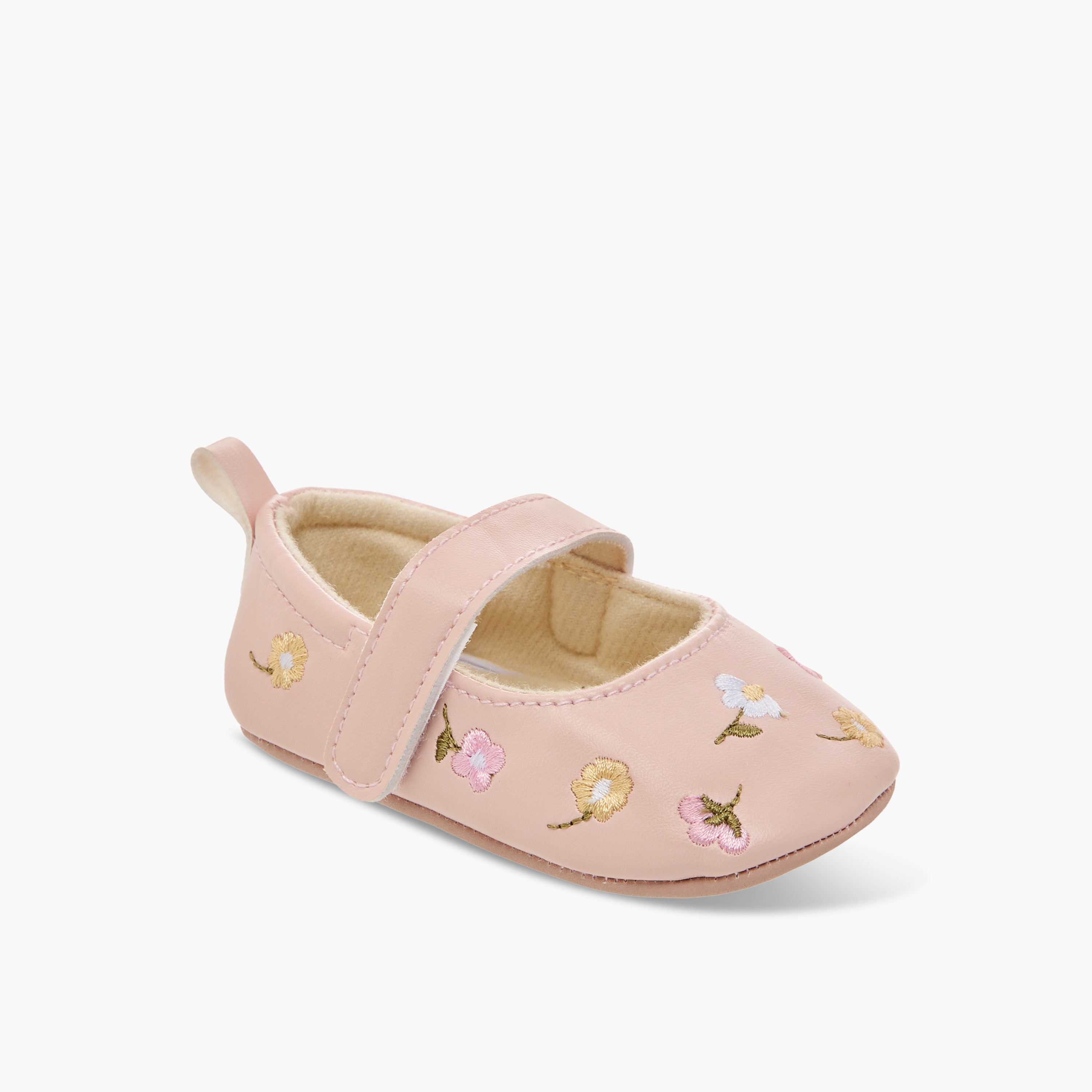 مجموعة أبوات بتطريز أزهار قطعتين من جونيورز-baby-girls-shoes-booties-image-5