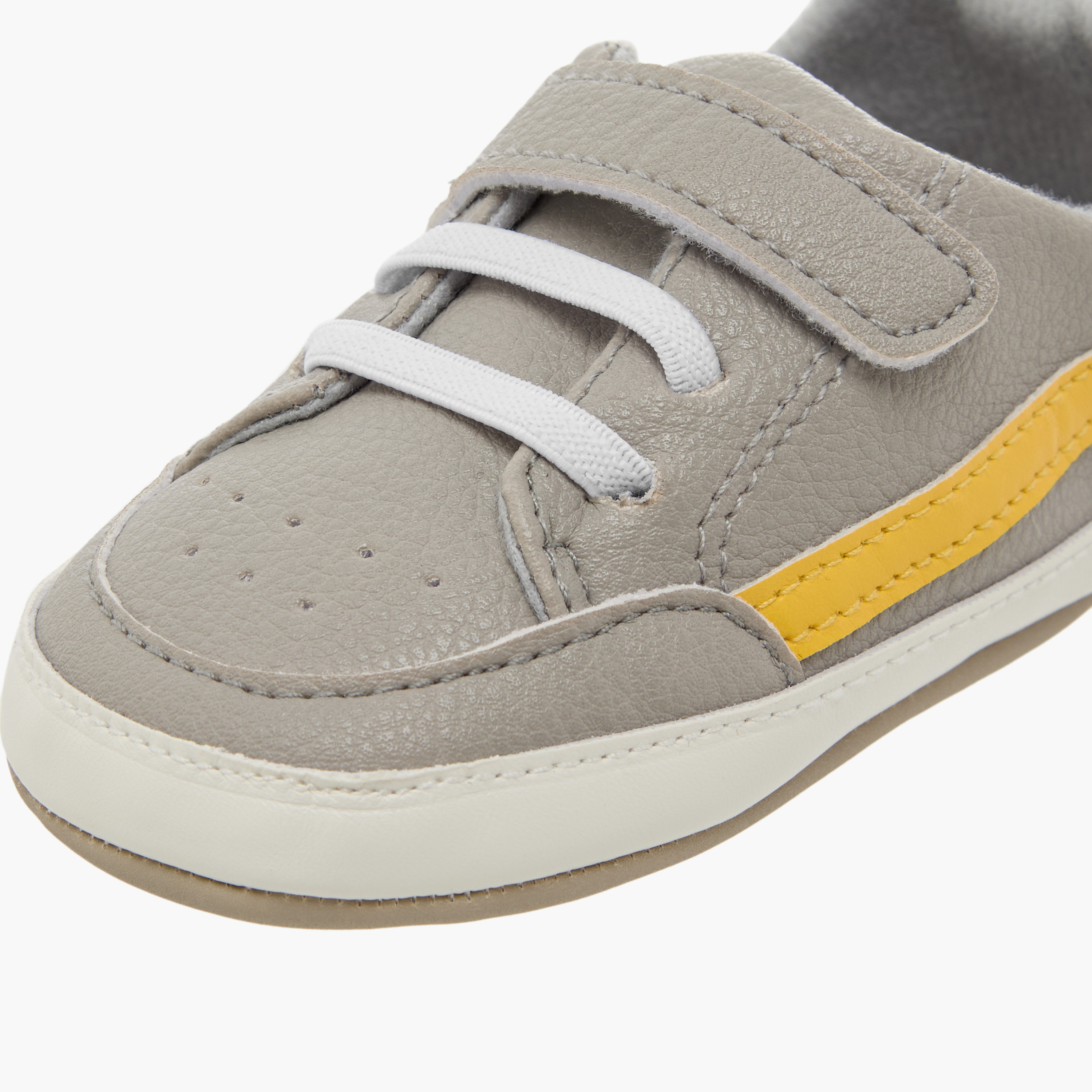 Juniors Panelled Booties with Hook and Loop Closure - Set of 2-baby-boys-shoes-booties-image-7