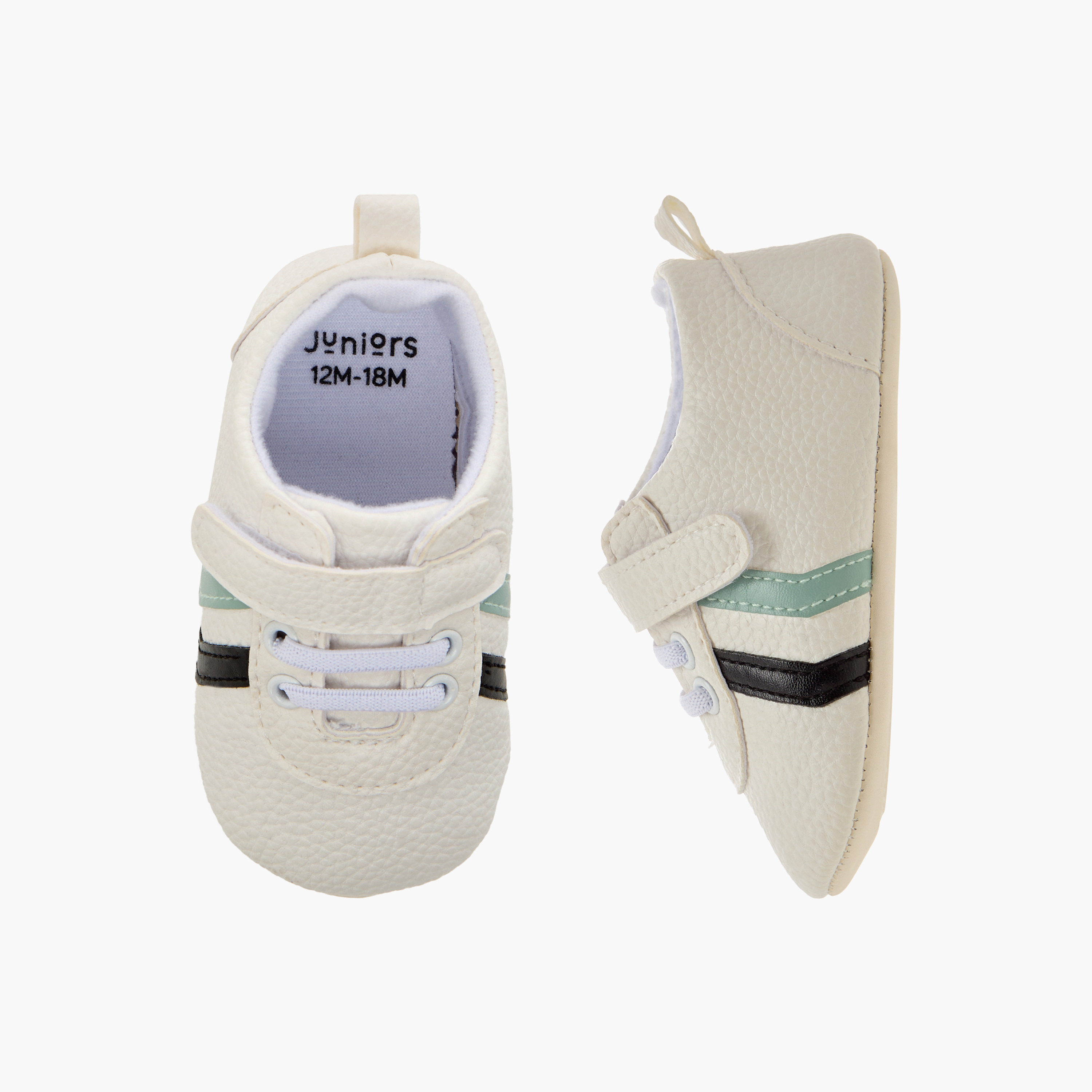 مجموعة أبوات بشريط إغلاق لاصق قطعتين من جونيورز-baby-boys-shoes-closedshoes-image-2
