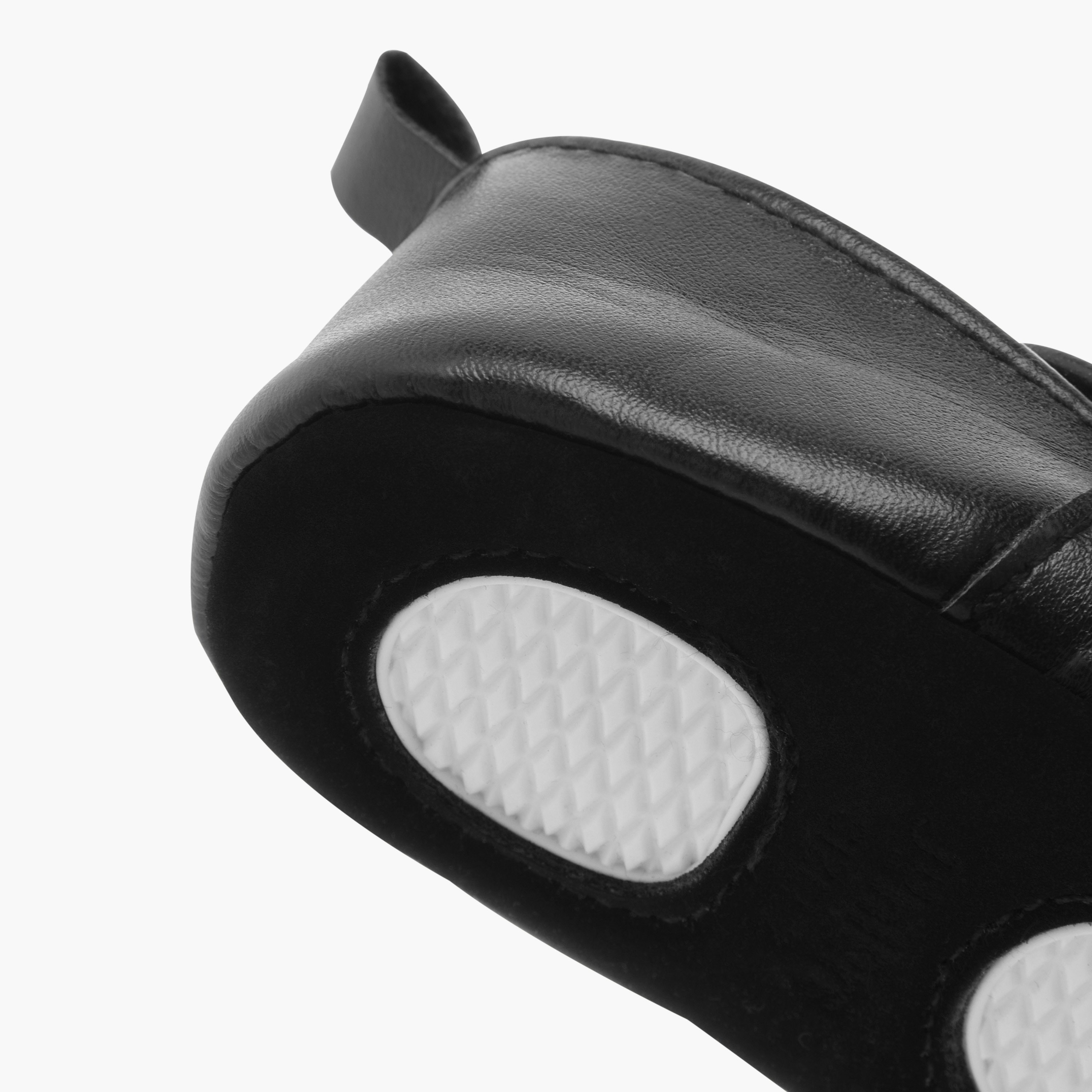 Juniors Solid Slip-On Booties with Metal Accent - Set of 2-baby-boys-shoes-booties-image-5