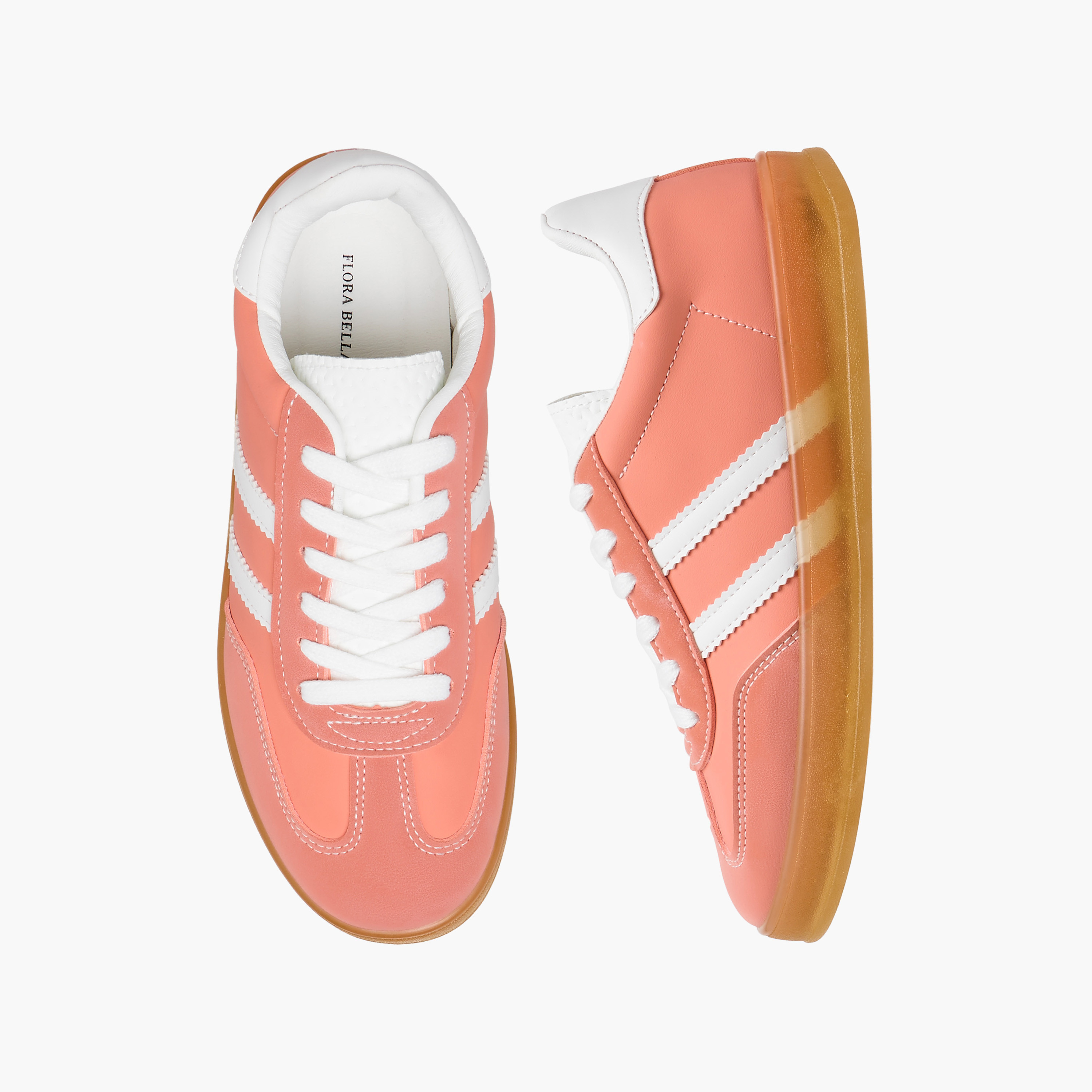 Flora Bella Panelled Sneakers with Lace-Up Closure-women-shoes-sneakers-image-1