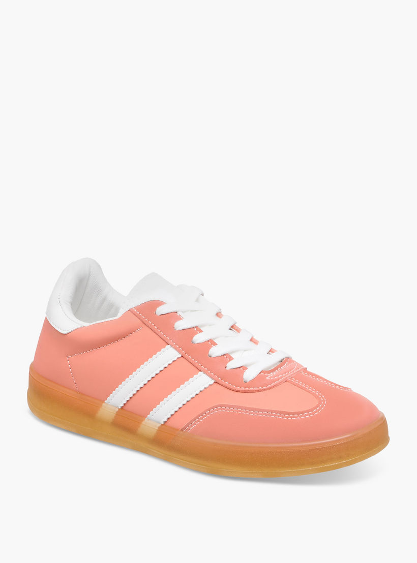Flora Bella Panelled Sneakers with Lace-Up Closure-women-shoes-sneakers-image-2