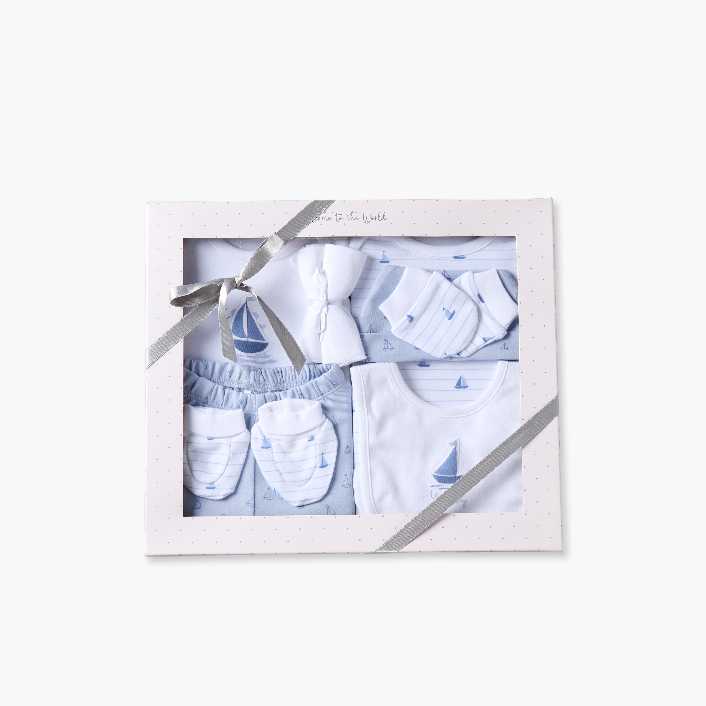 Set of 9 Juniors Clothing Gift Set with Sail Boat Print-baby-boys-clothing-setsandcoords-image-1