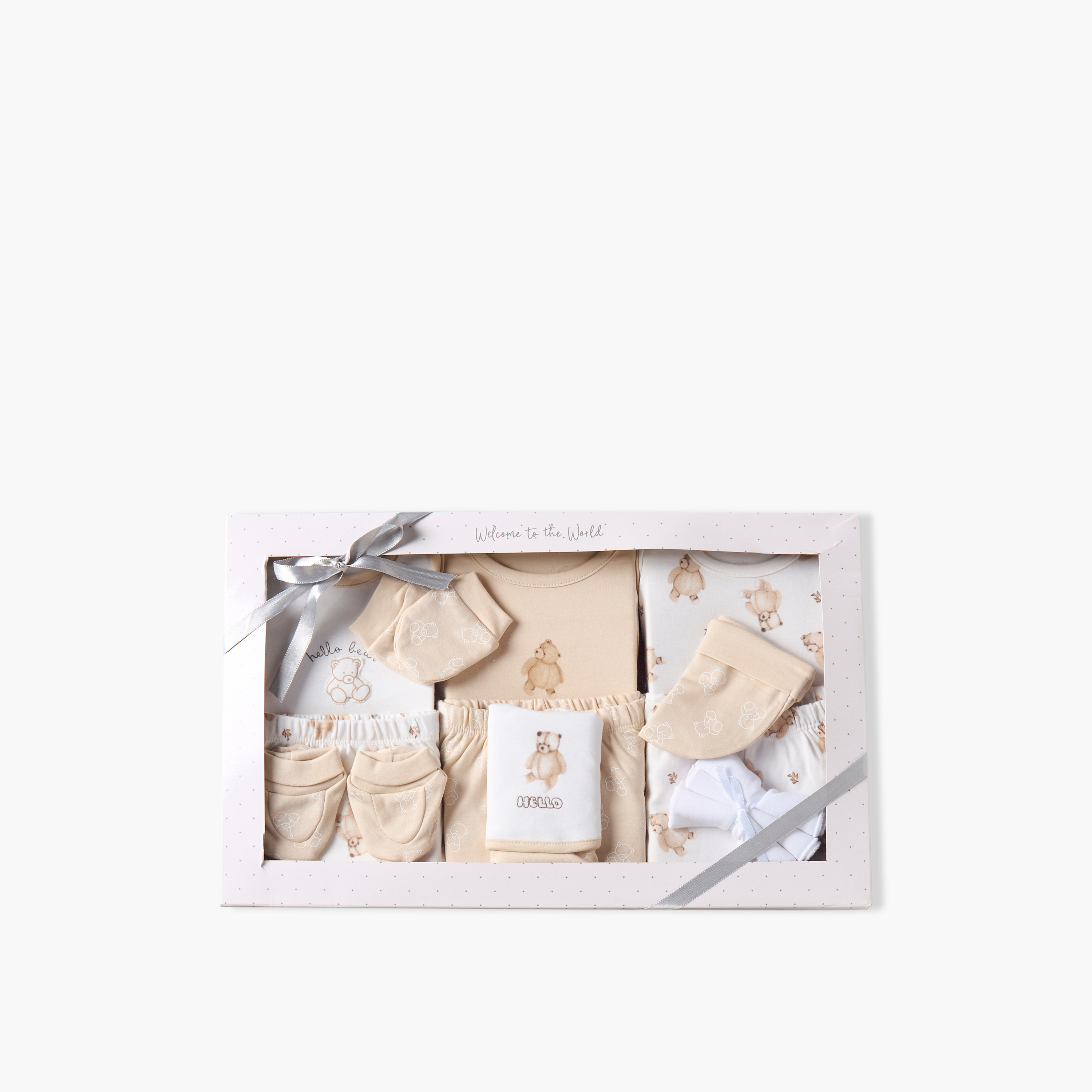طقم هدايا ملابس بطبعات دب من 14 قطعة من جونيورز-baby-boys-clothing-setsandcoords-image-1