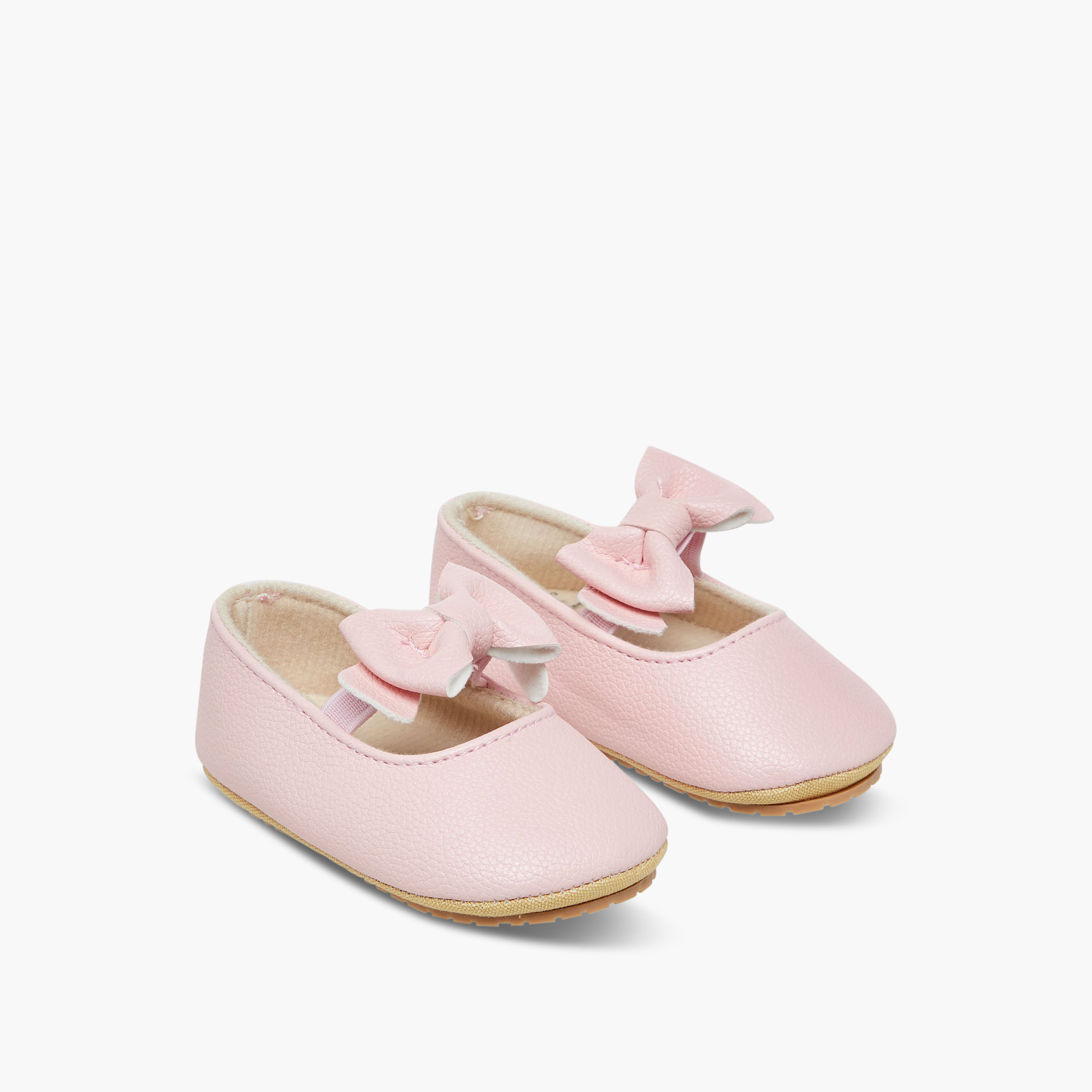 بوت مزين بفيونكة للبنات من جونيورز - قماش ناعم-baby-girls-shoes-closedshoes-image-6