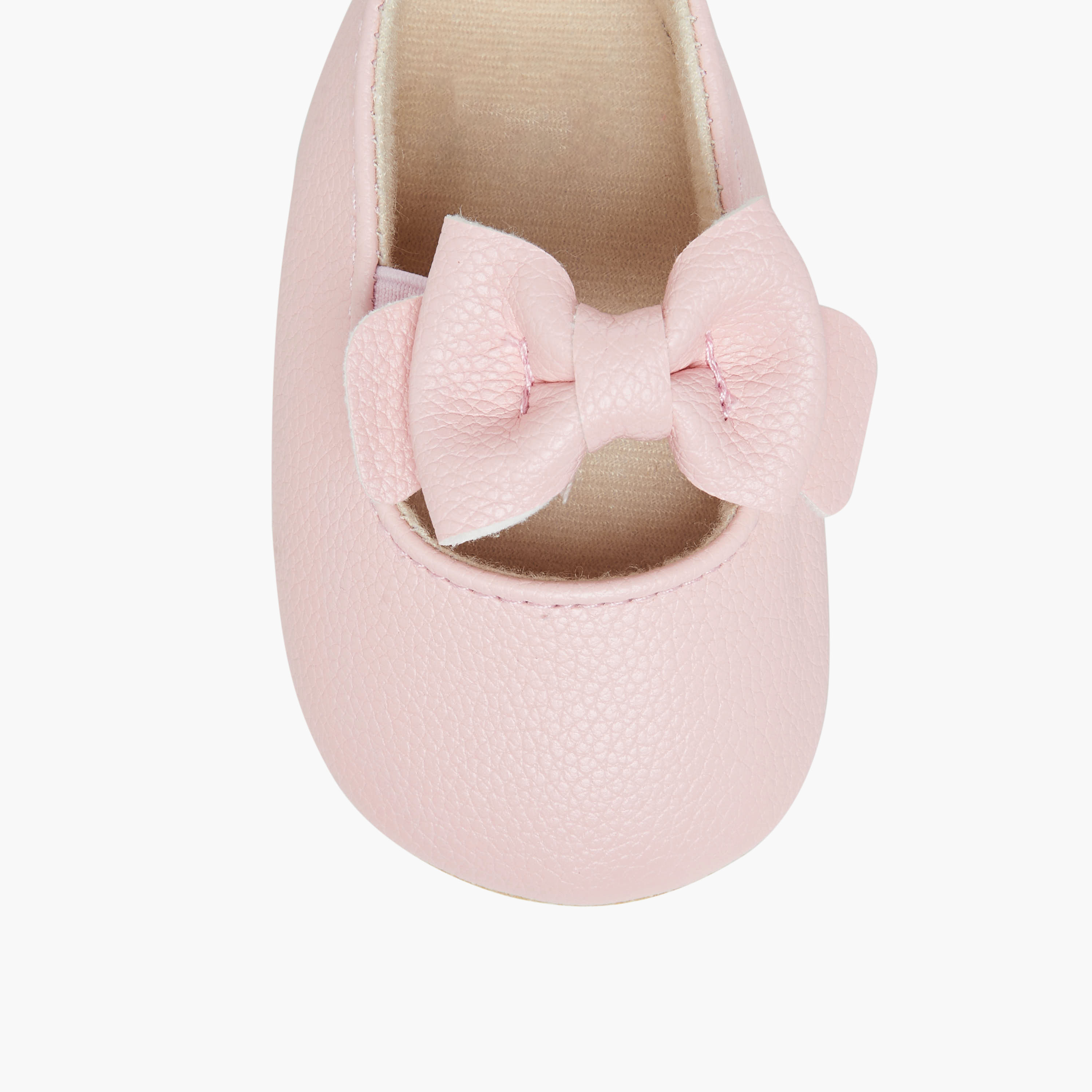 بوت مزين بفيونكة للبنات من جونيورز - قماش ناعم-baby-girls-shoes-closedshoes-image-3