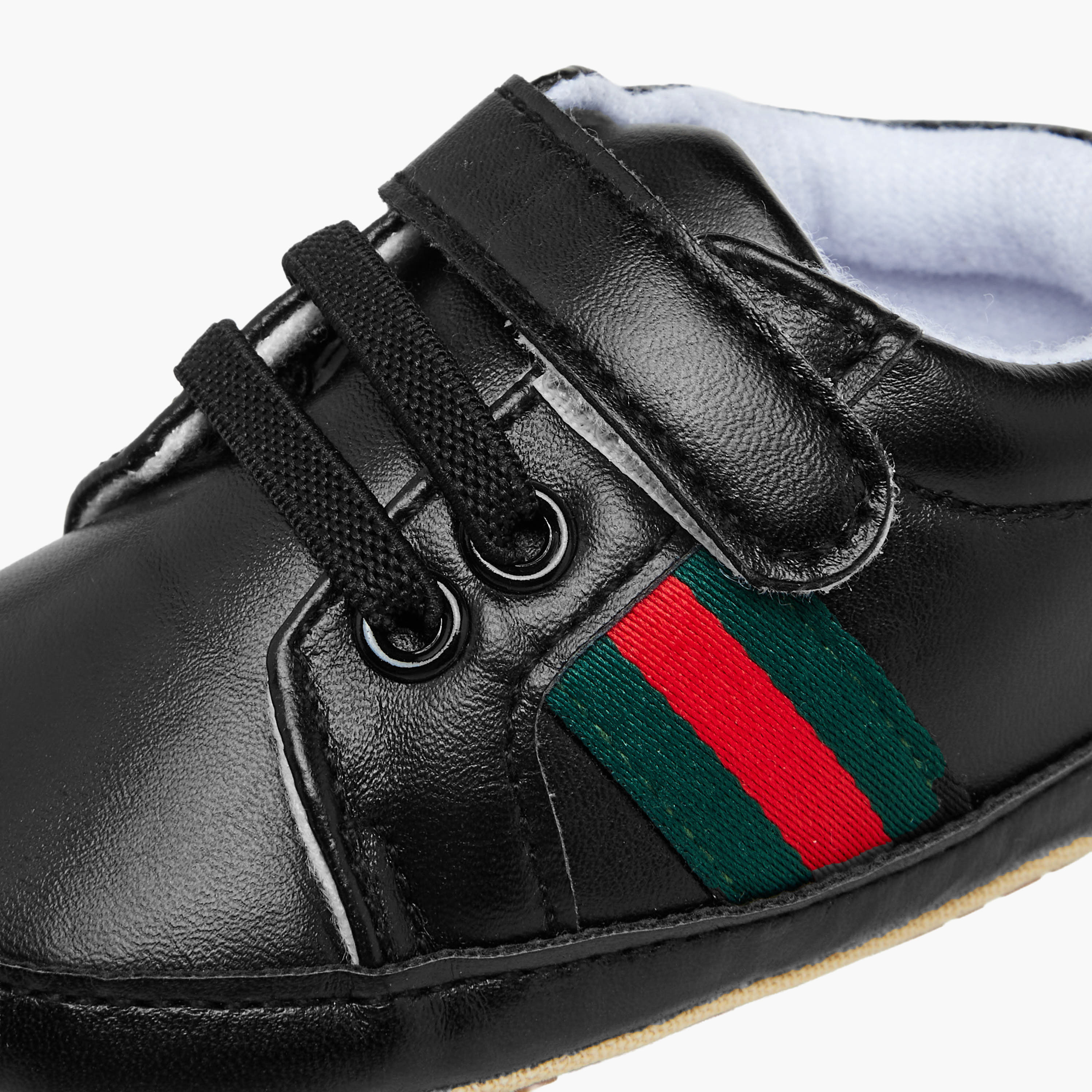 Juniors Boys Booties with Stripes Panel Detail-baby-boys-shoes-closedshoes-image-4