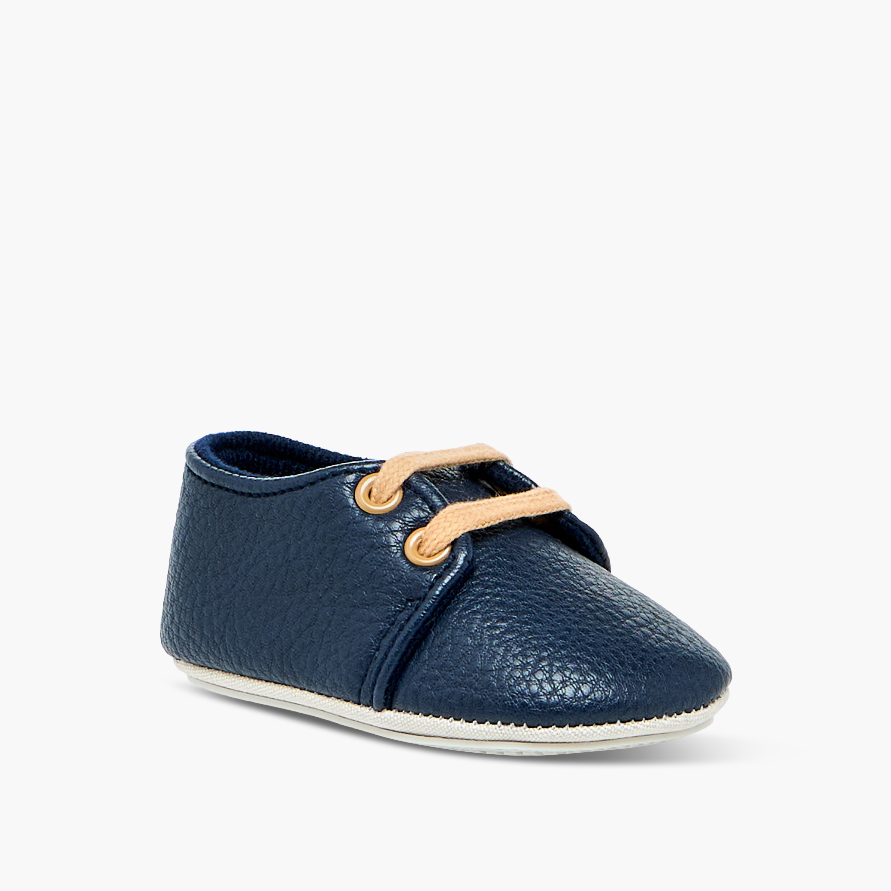 Giggles Boys' Shoes with Lace-Up Closure - Polyester-baby-boys-shoes-closedshoes-image-2