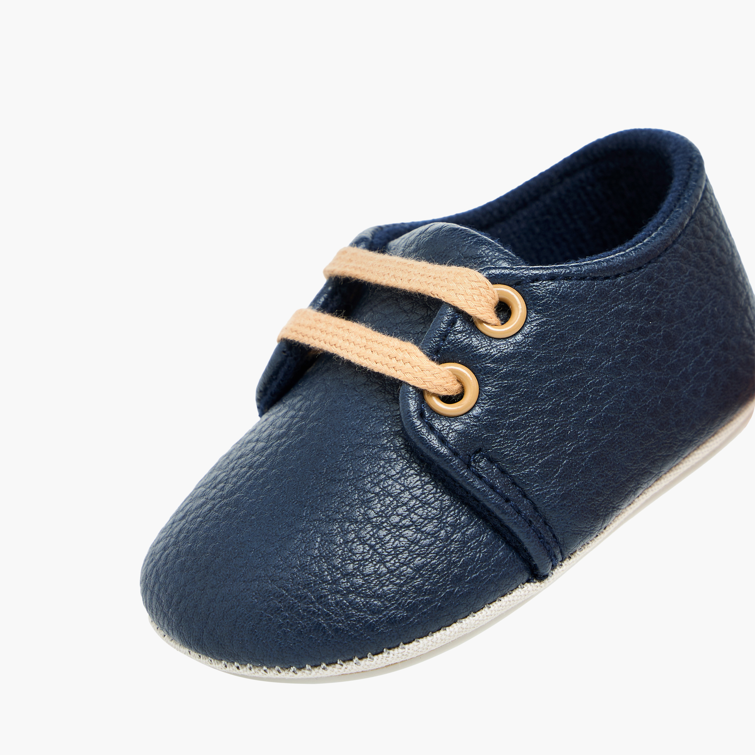 Giggles Boys' Shoes with Lace-Up Closure - Polyester-baby-boys-shoes-closedshoes-image-4