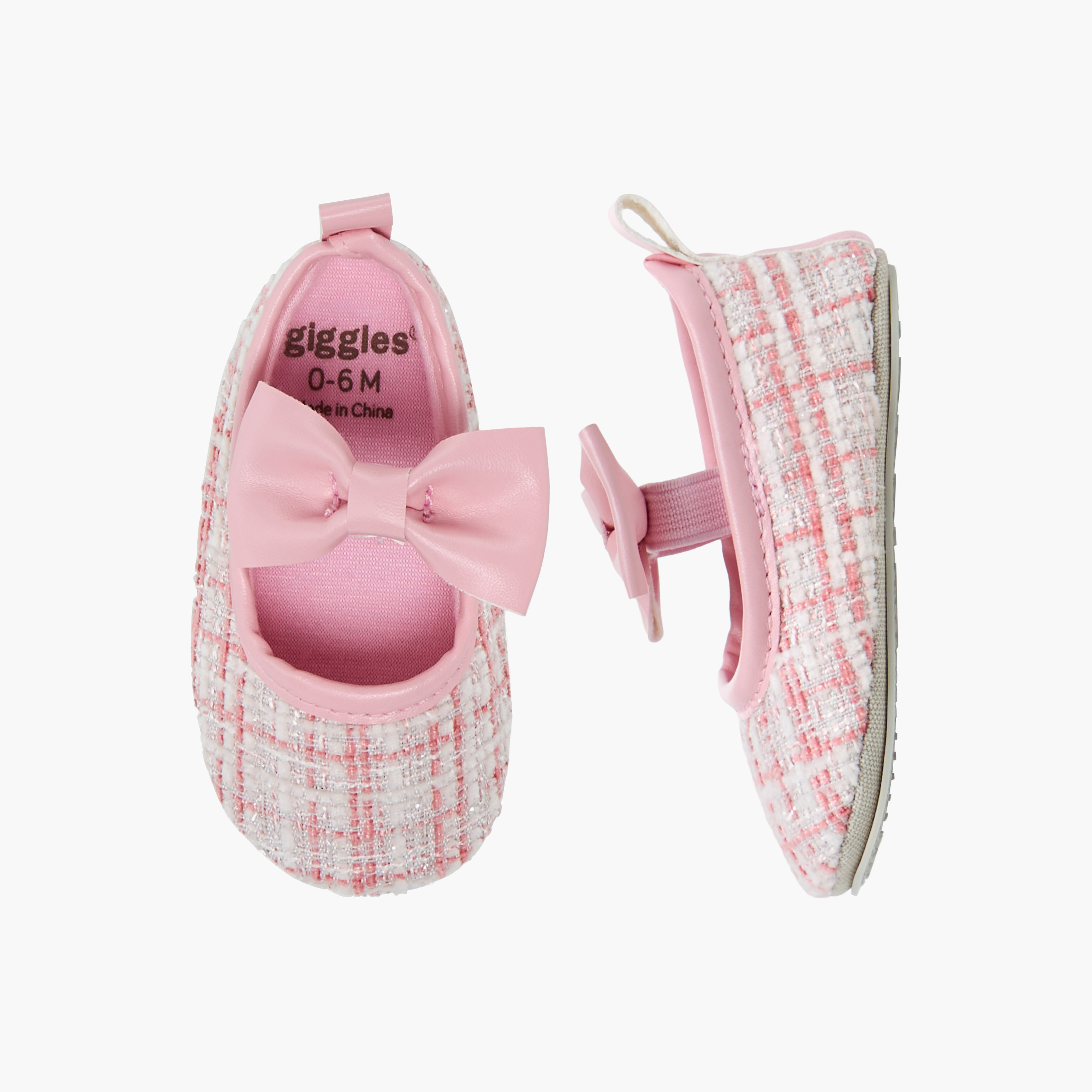 بوت بناتي بوليستر بطبعات كاروهات من جيجلز-baby-girls-shoes-closedshoes-image-5