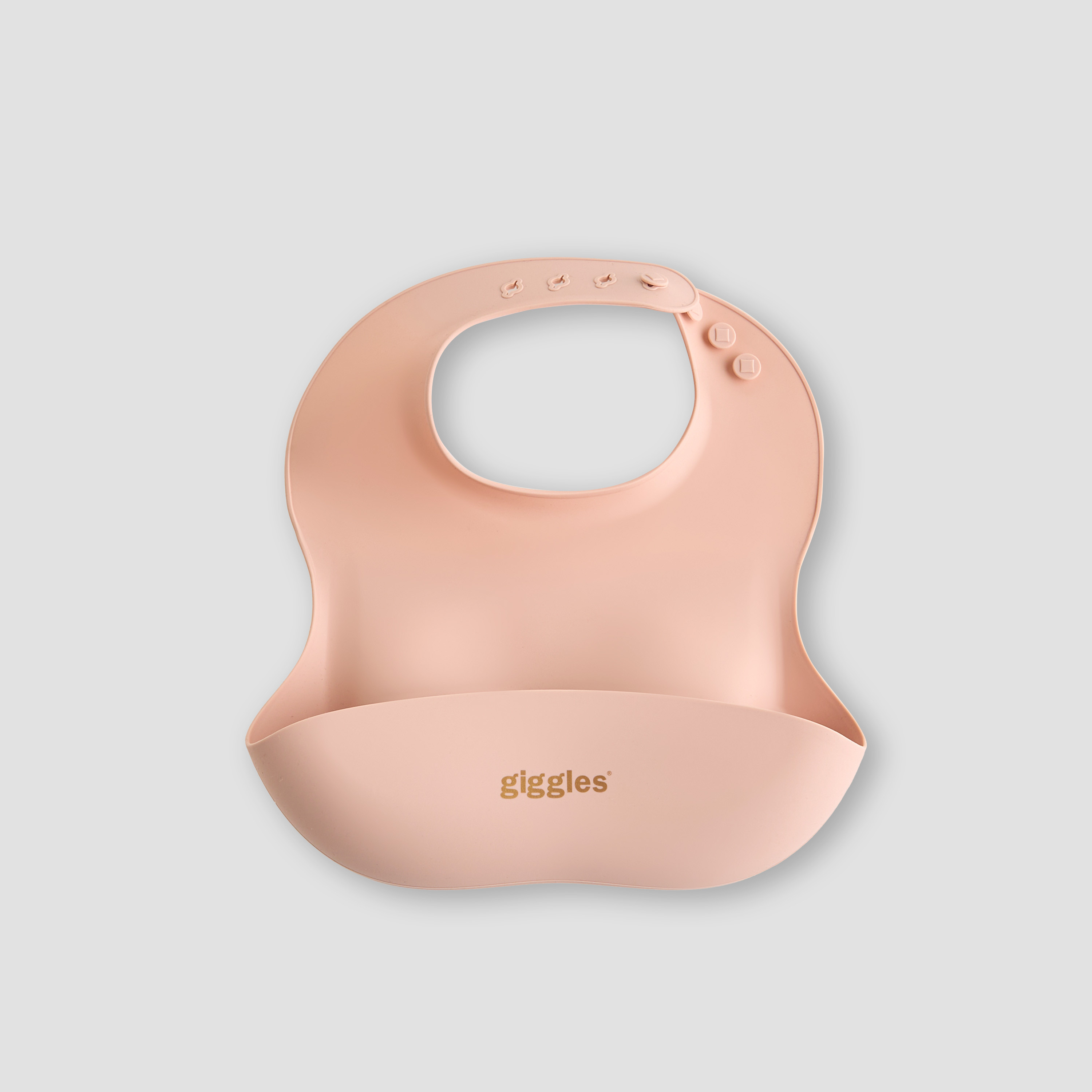 Giggles Silicone Bib with Button Closure - Set of 2-baby-feeding-bibs-image-2