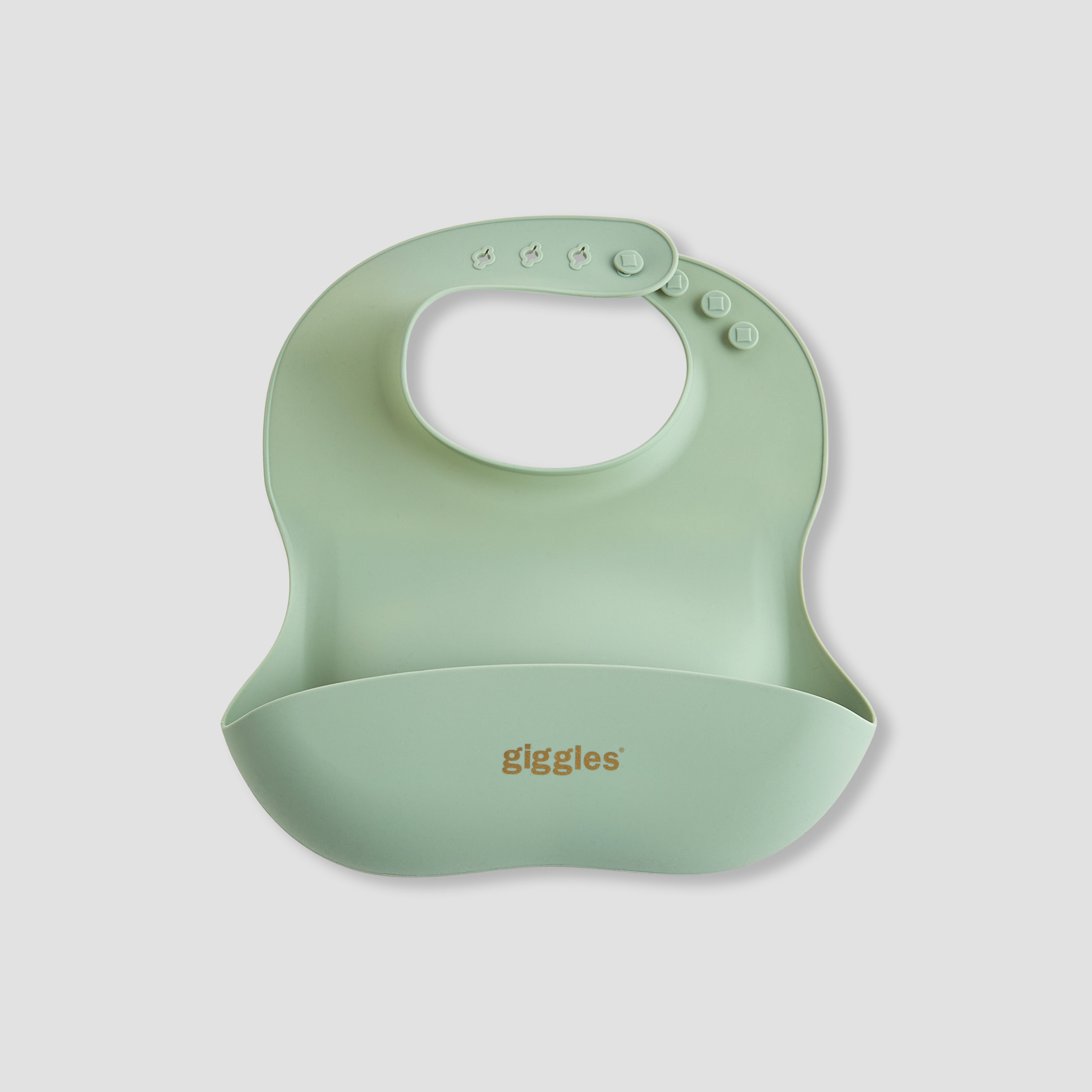 Giggles Silicone Bib with Button Closure - Set of 2-baby-feeding-bibs-image-3