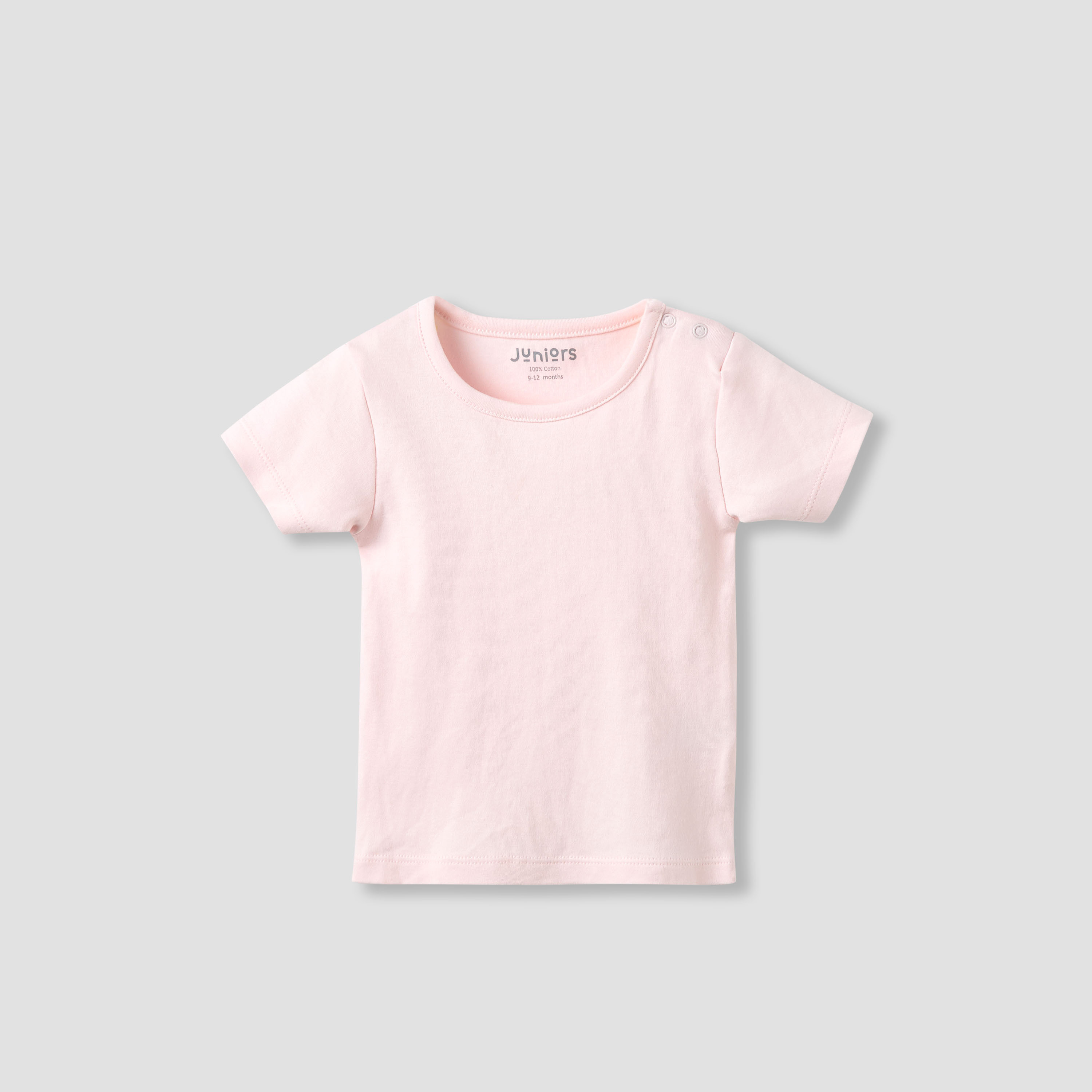 Juniors Crew Neck Short Sleeve T-shirt and Dungaree Set with Floral Print-baby-girls-clothing-rompers-image-3