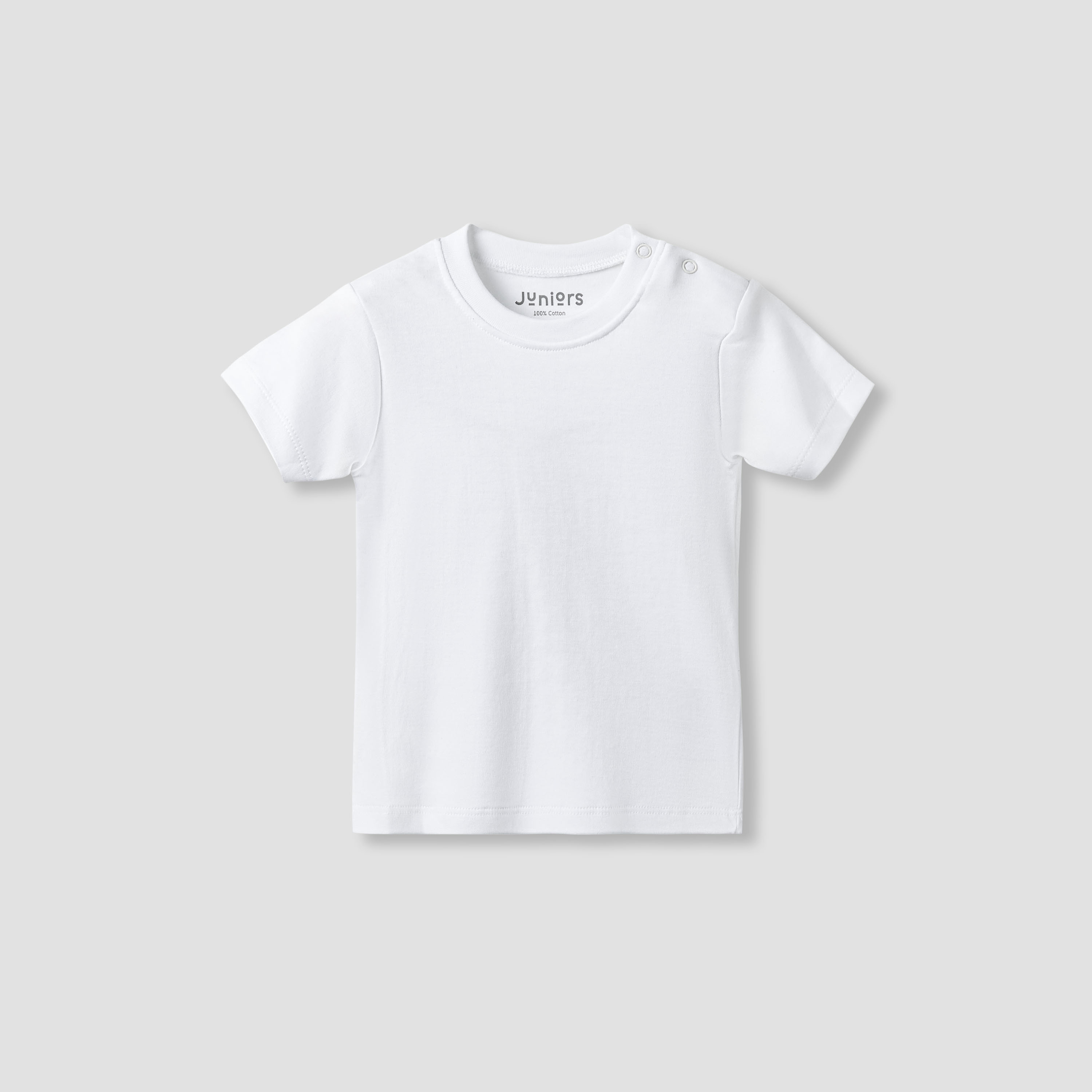 Juniors Crew Neck Short Sleeve T-shirt and Dungaree Set with Train Print-baby-boys-clothing-rompers-image-3