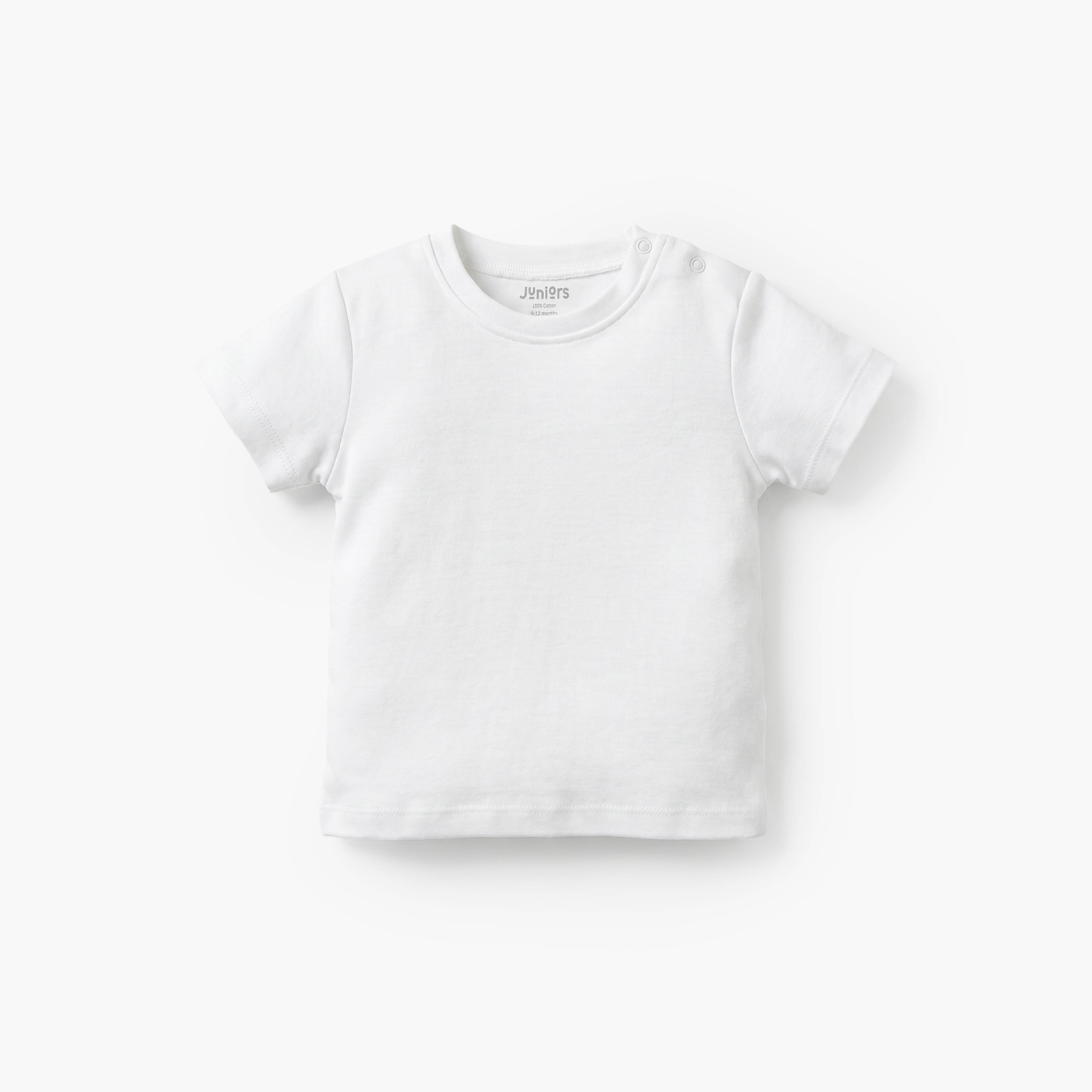 Juniors Crew Neck Short Sleeves T-shirt and Dungaree Set with Star Print-baby-boys-clothing-rompers-image-4