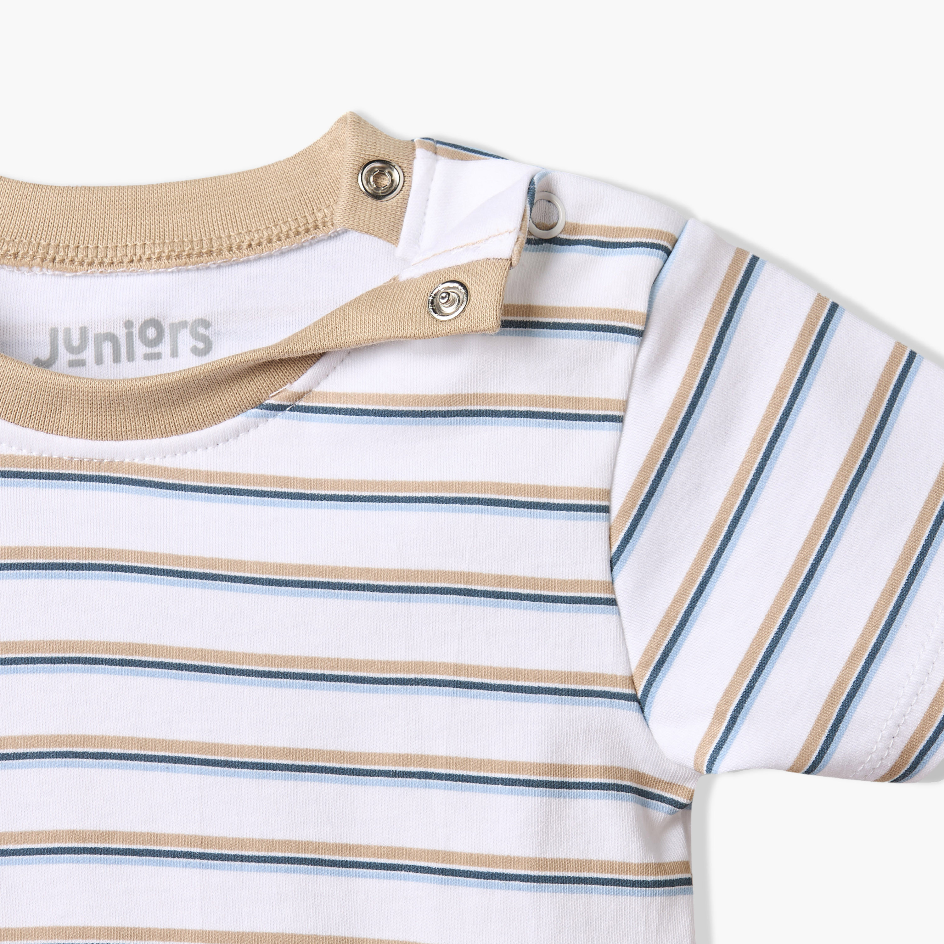Juniors Dungaree and T-shirt Set with Bear Applique-baby-boys-clothing-rompers-image-9