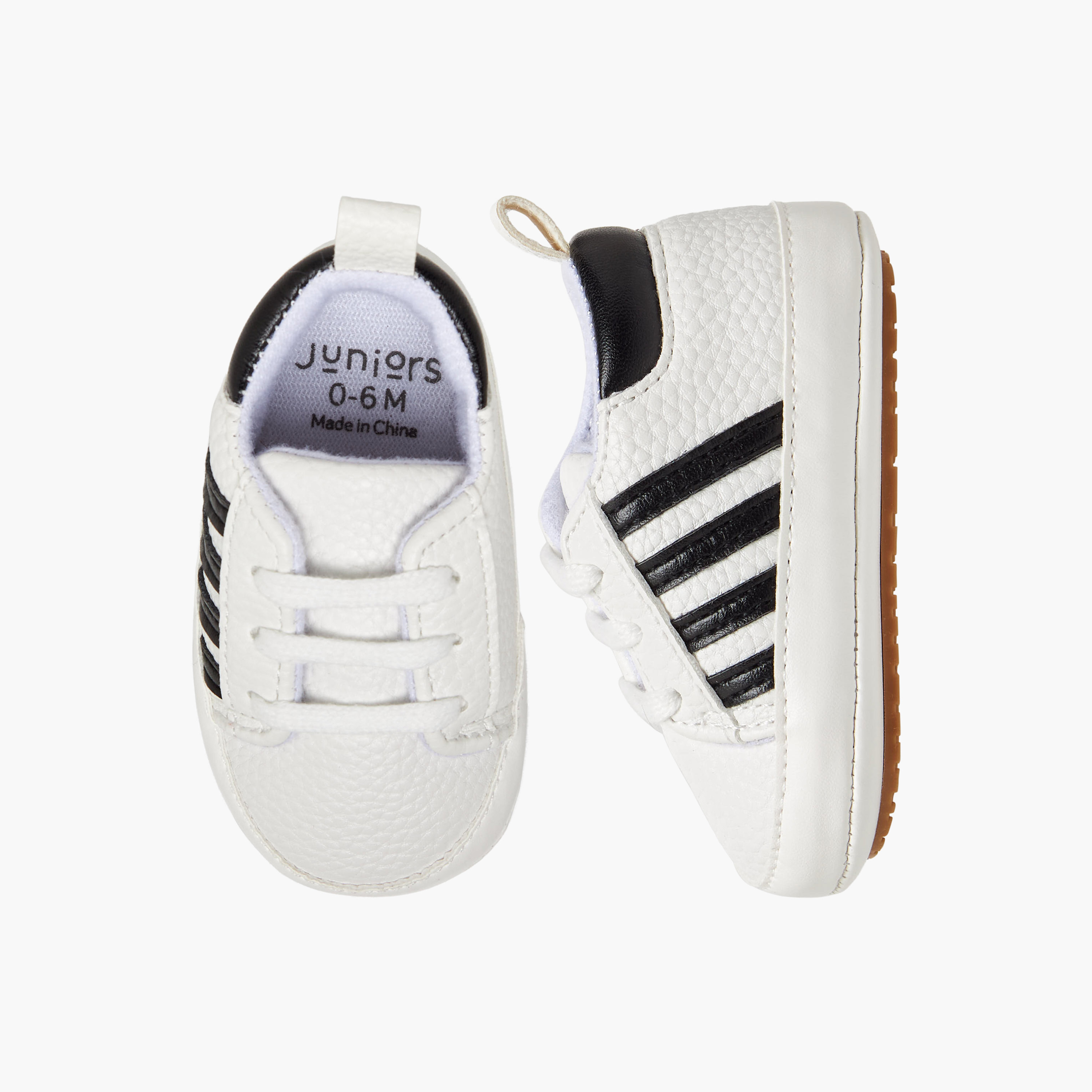 Juniors Booties with Lace-Up Closure, Panelled-baby-boys-shoes-booties-image-1