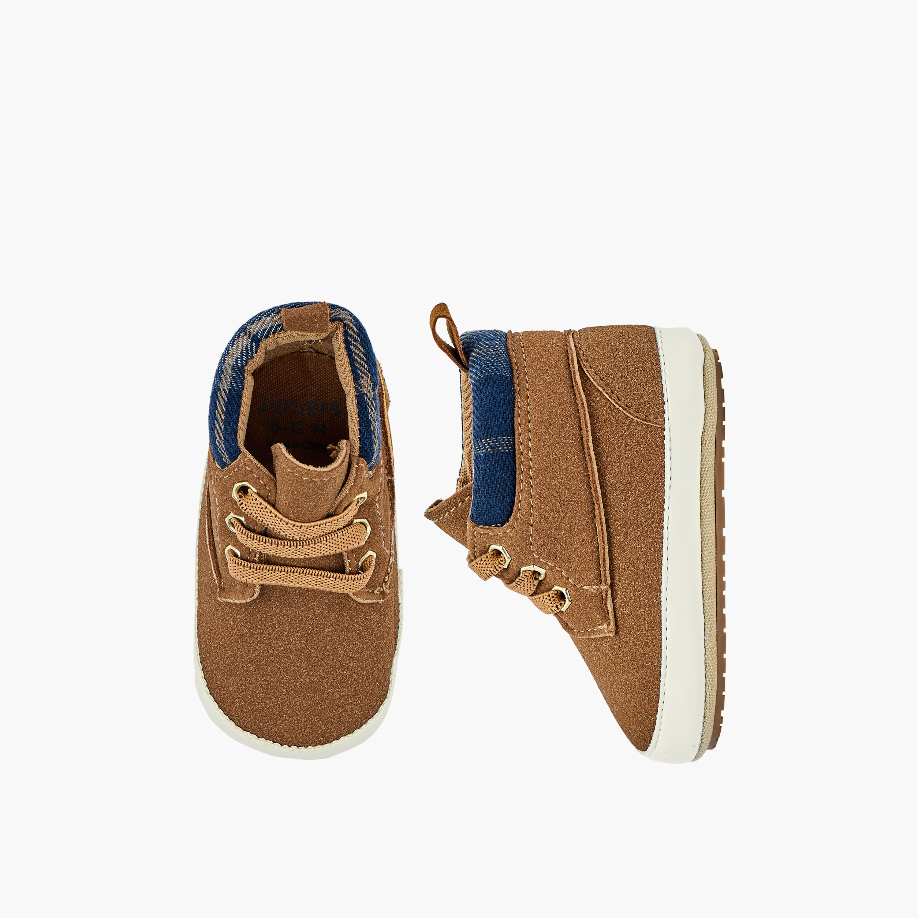 Juniors Booties with Lace-Up Closure-baby-boys-shoes-closedshoes-image-1