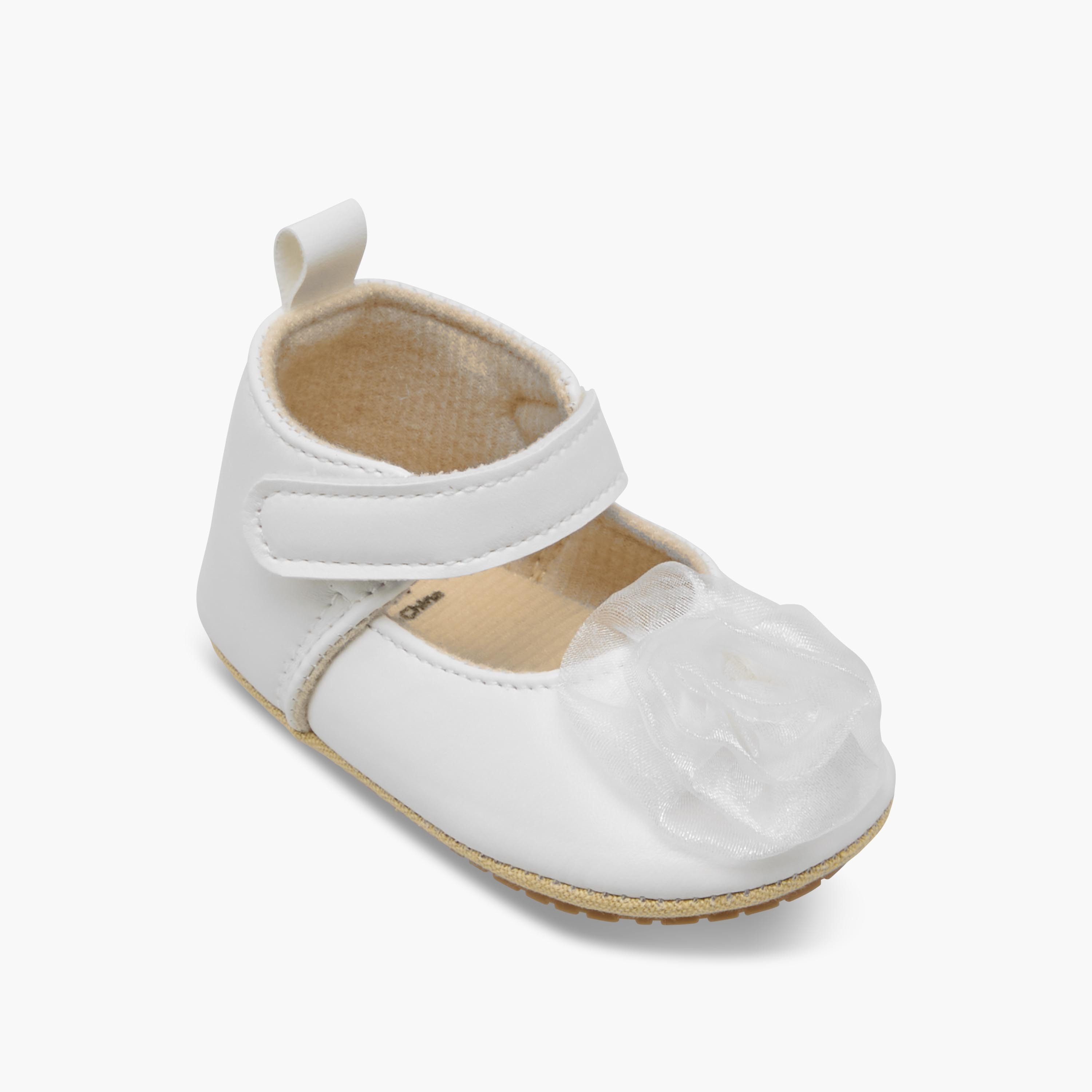 Juniors Booties with Hook and Loop Closure-baby-girls-shoes-closedshoes-image-2