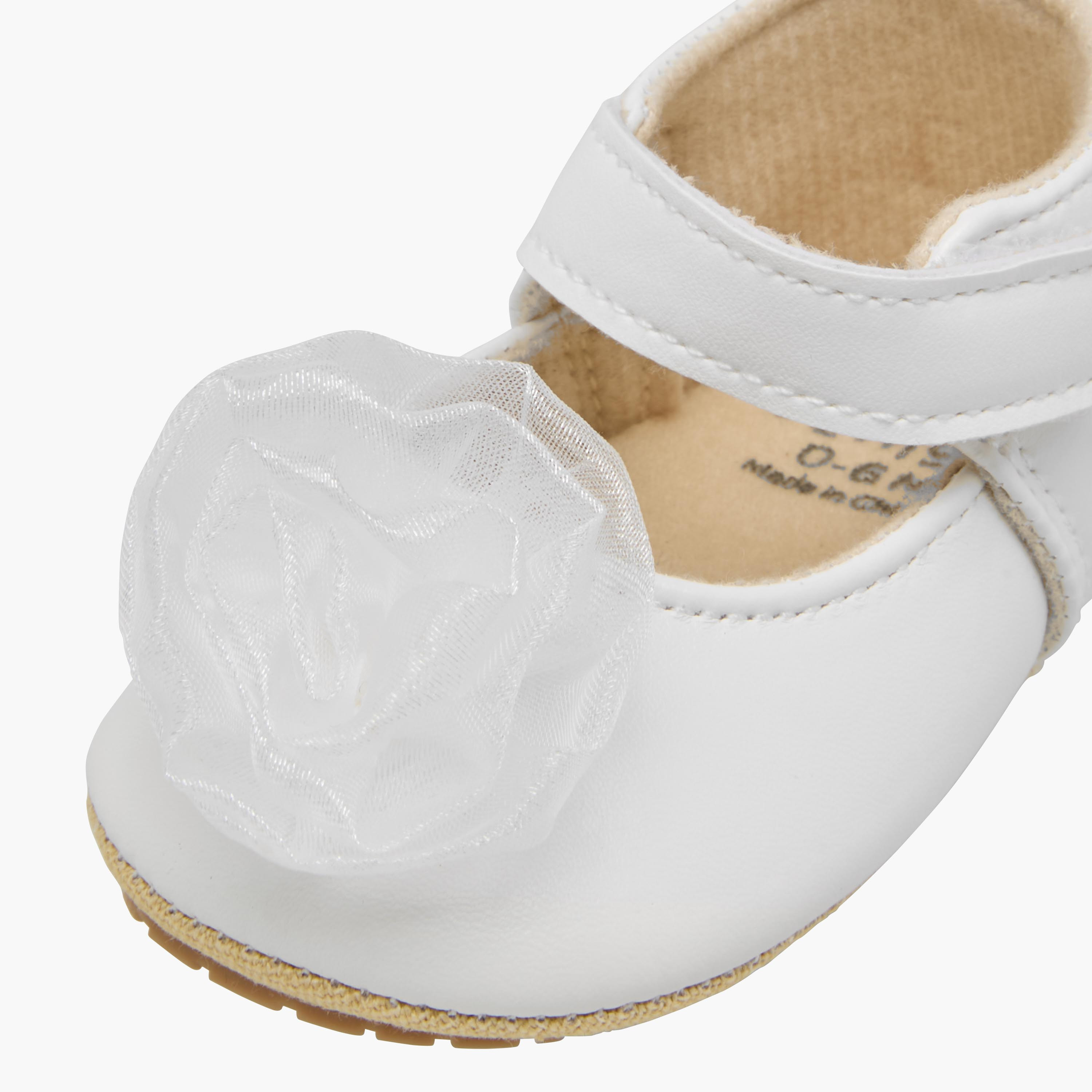 Juniors Booties with Hook and Loop Closure-baby-girls-shoes-closedshoes-image-4