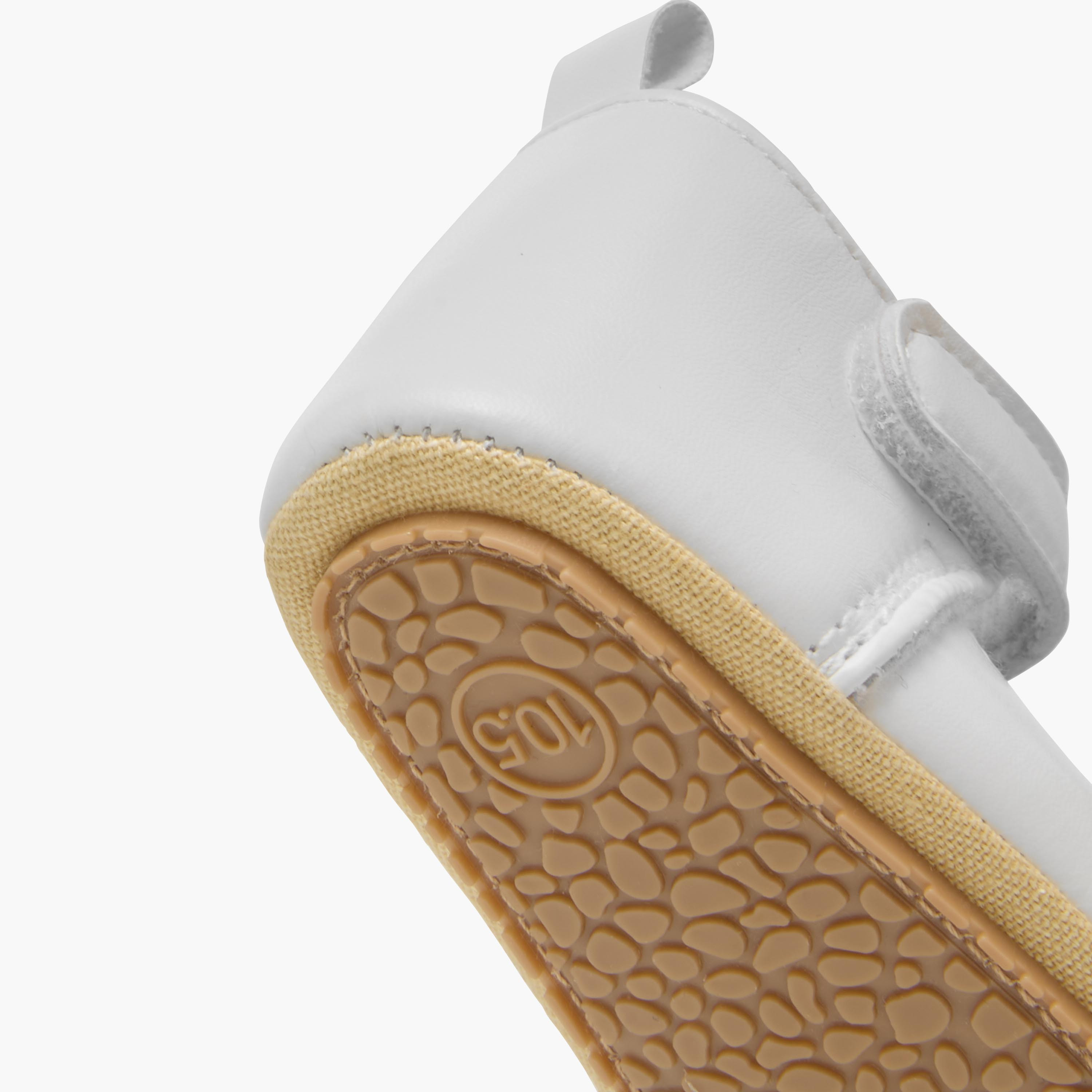 Juniors Booties with Hook and Loop Closure-baby-girls-shoes-closedshoes-image-5