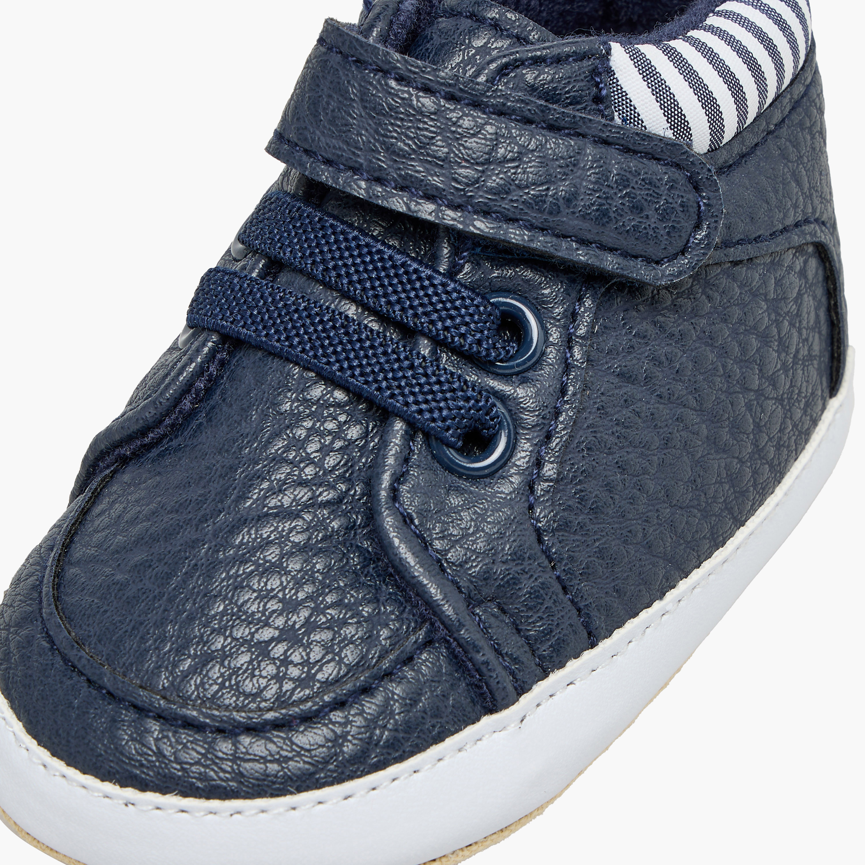 Juniors Booties with Hook and Loop Closure-baby-girls-shoes-closedshoes-image-4