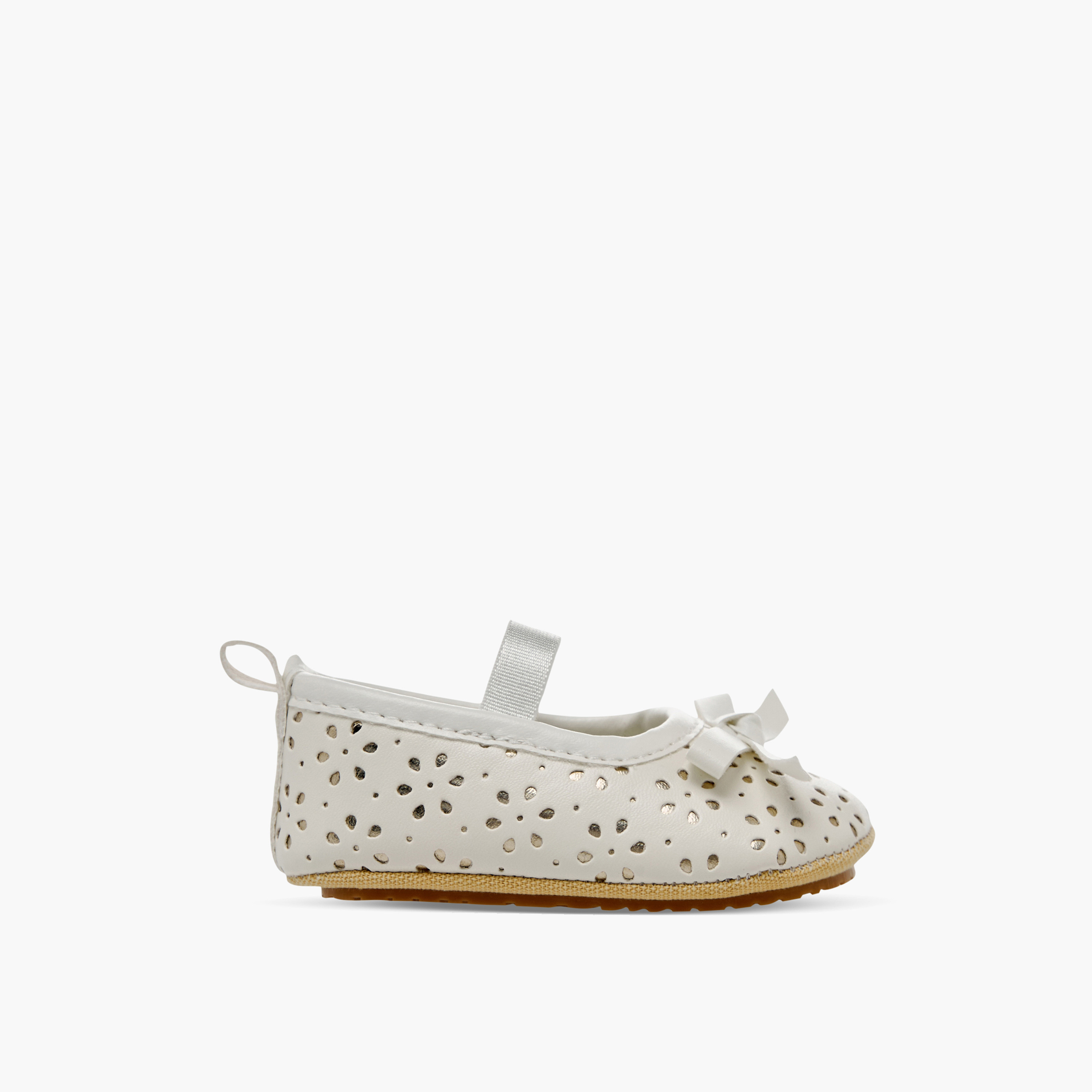 حذاء أطفال مع حزام مطاطي من جونيورز-baby-girls-shoes-booties-image-3