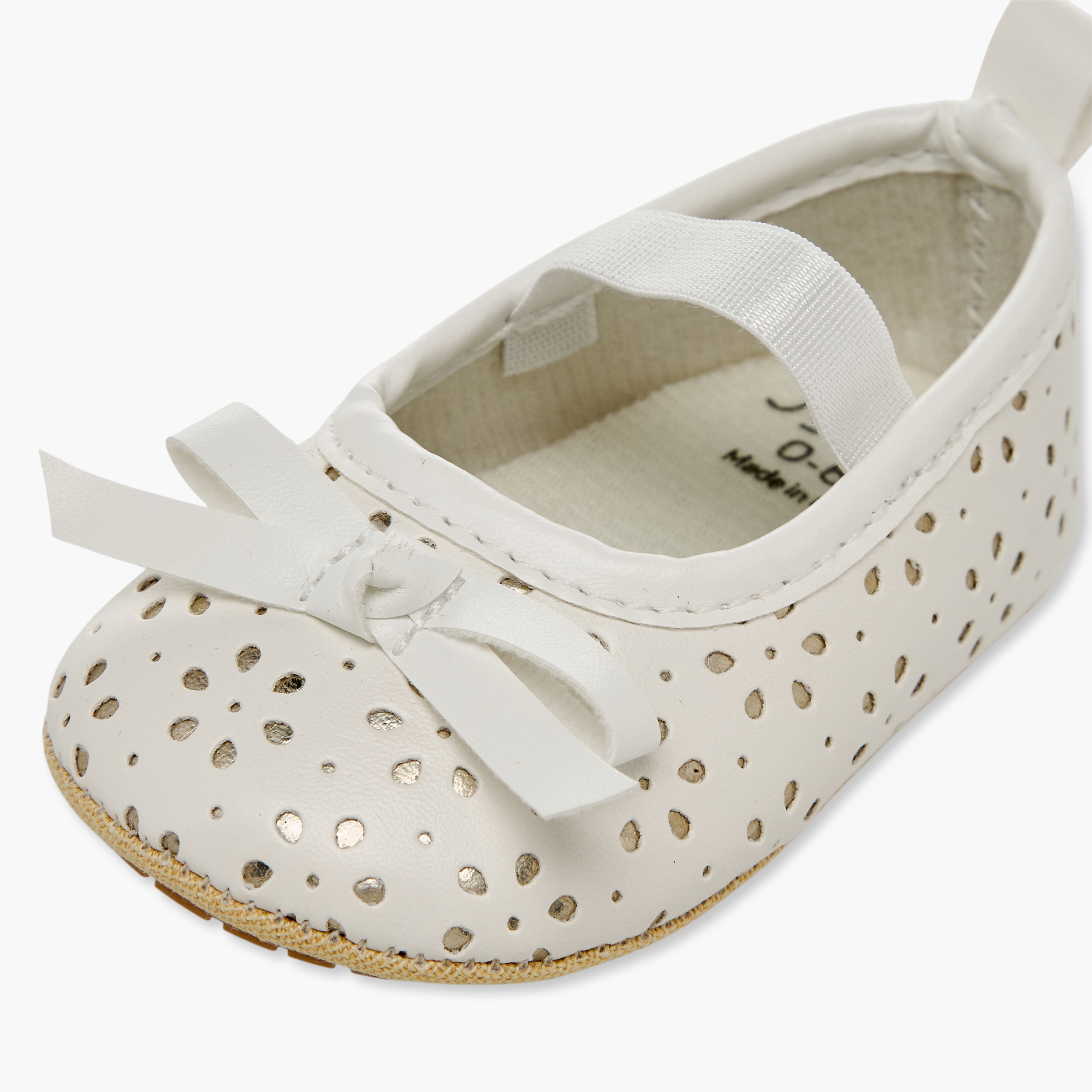 حذاء أطفال مع حزام مطاطي من جونيورز-baby-girls-shoes-booties-image-6