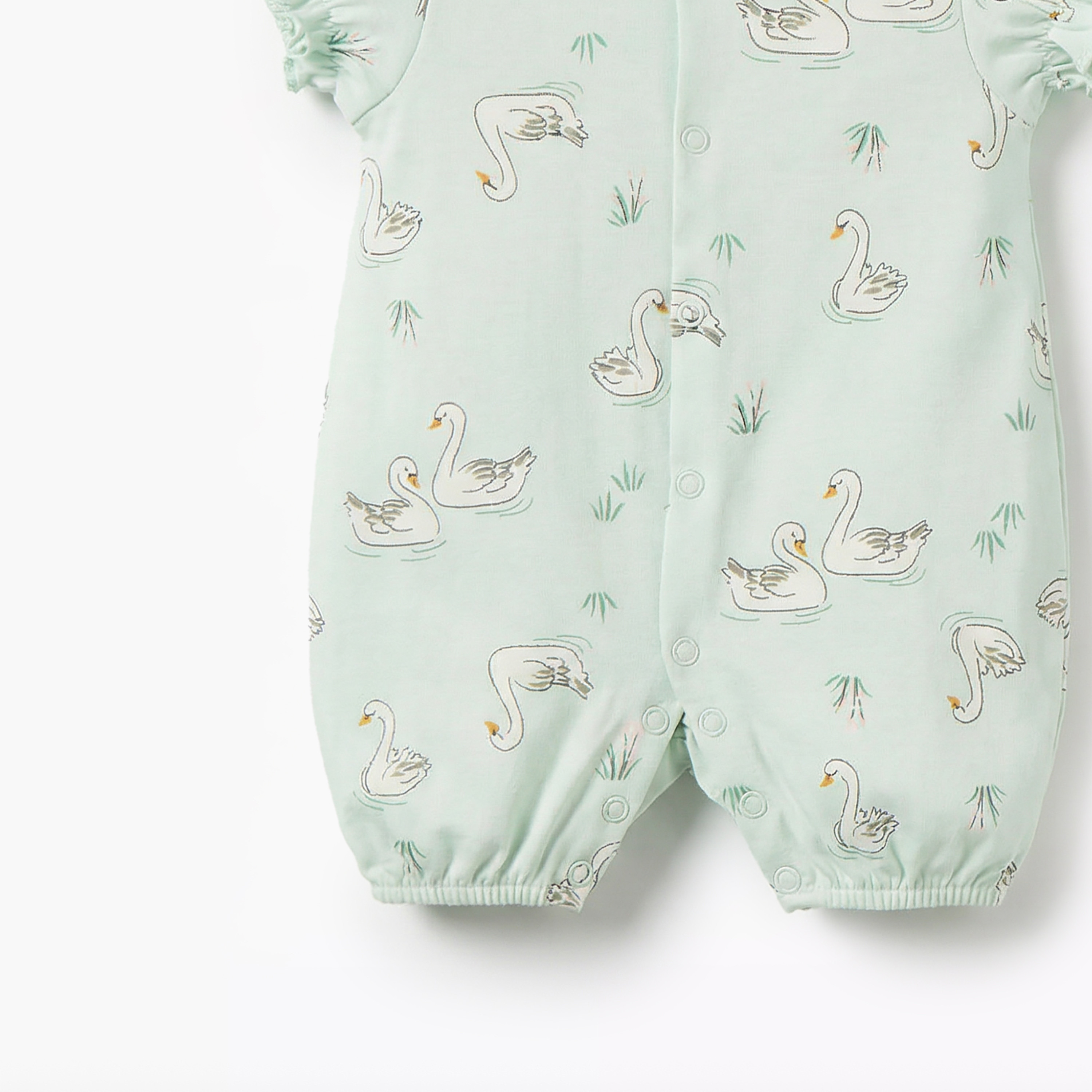 Pack of 2 Juniors Round Neck Short Sleeve Romper with Snap Button Closure-baby-boys-clothing-rompers-image-5