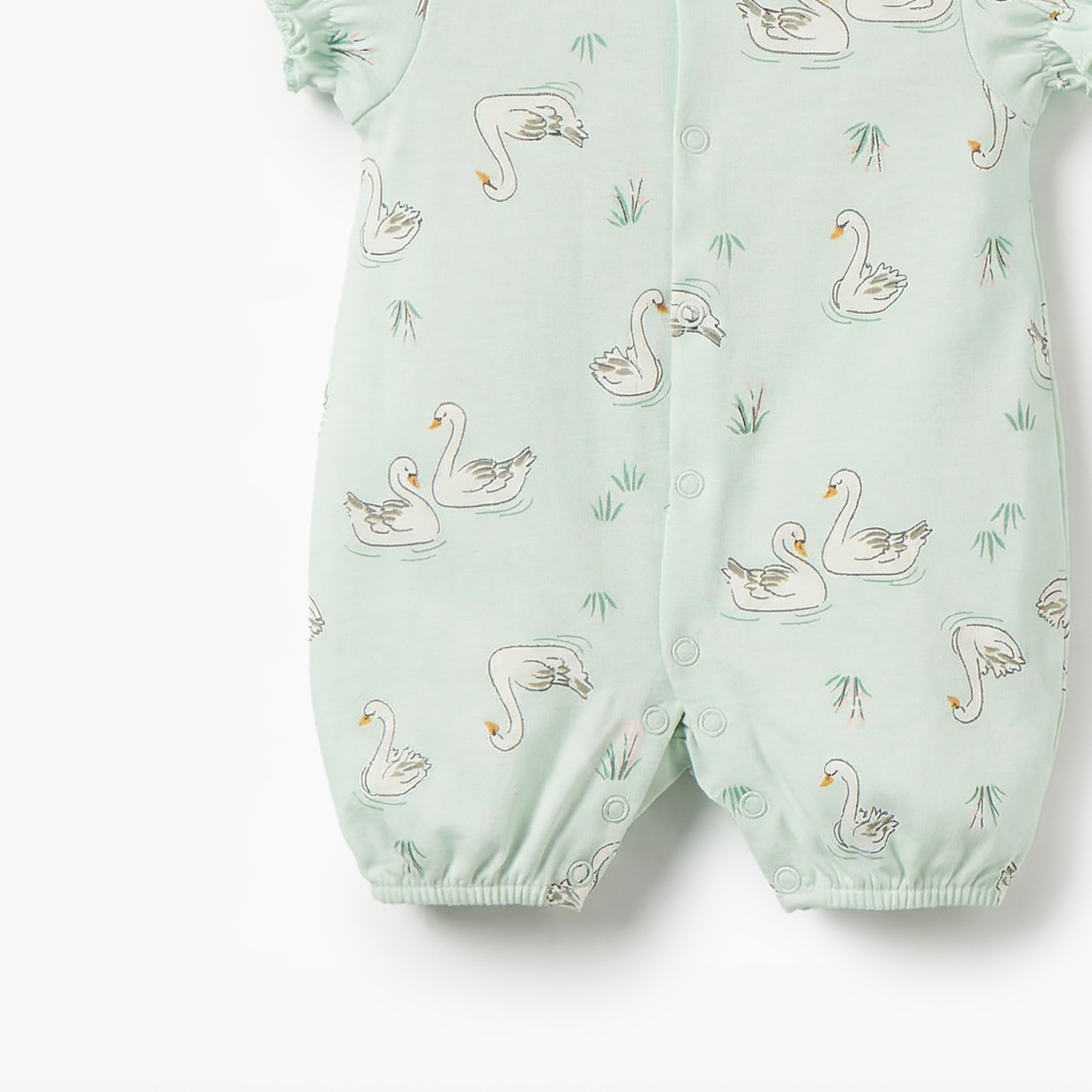 Pack of 2 Juniors Round Neck Short Sleeve Romper with Snap Button Closure-baby-boys-clothing-rompers-image-6
