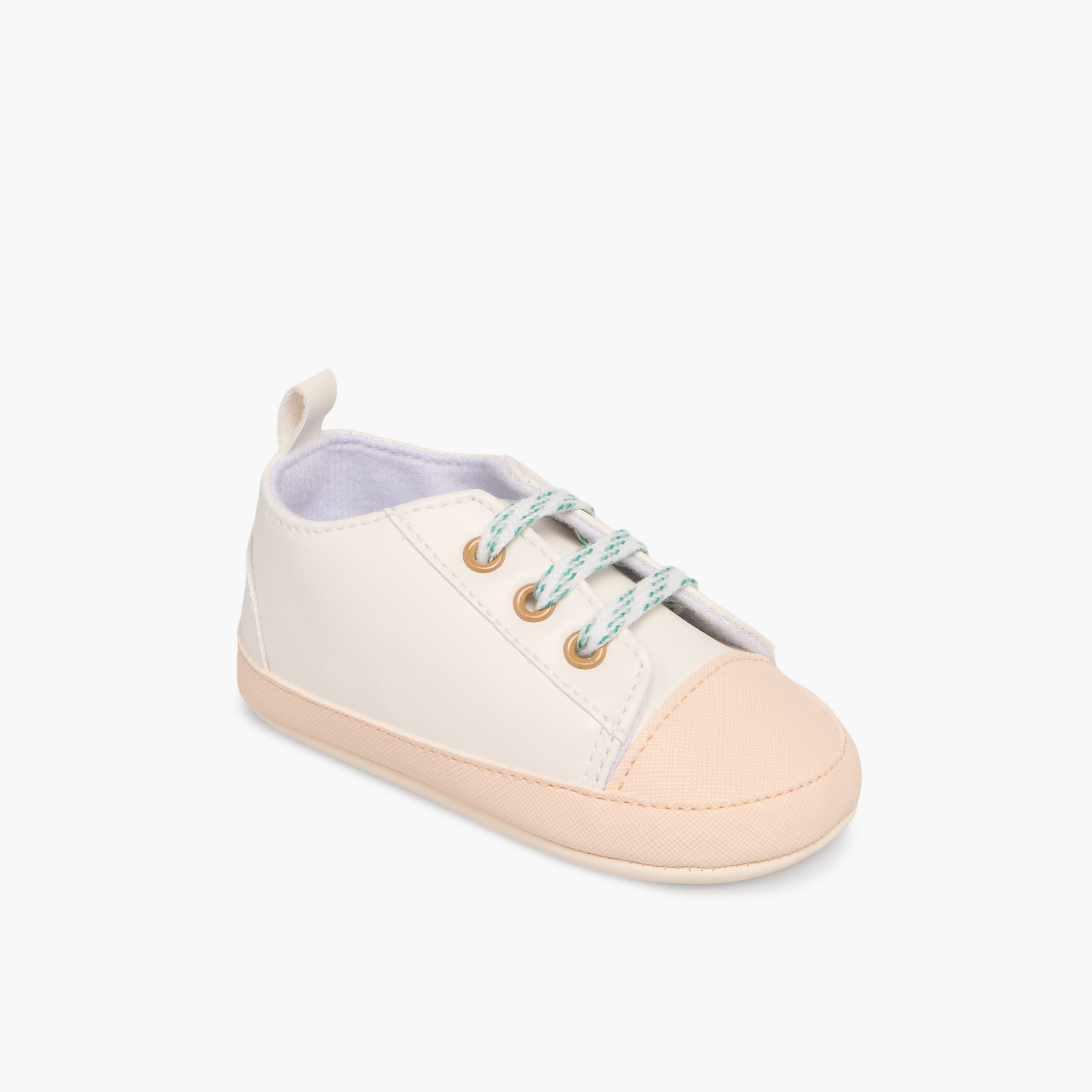 Juniors Booties with Lace-Up Closure, Colourblock-baby-boys-shoes-closedshoes-image-2