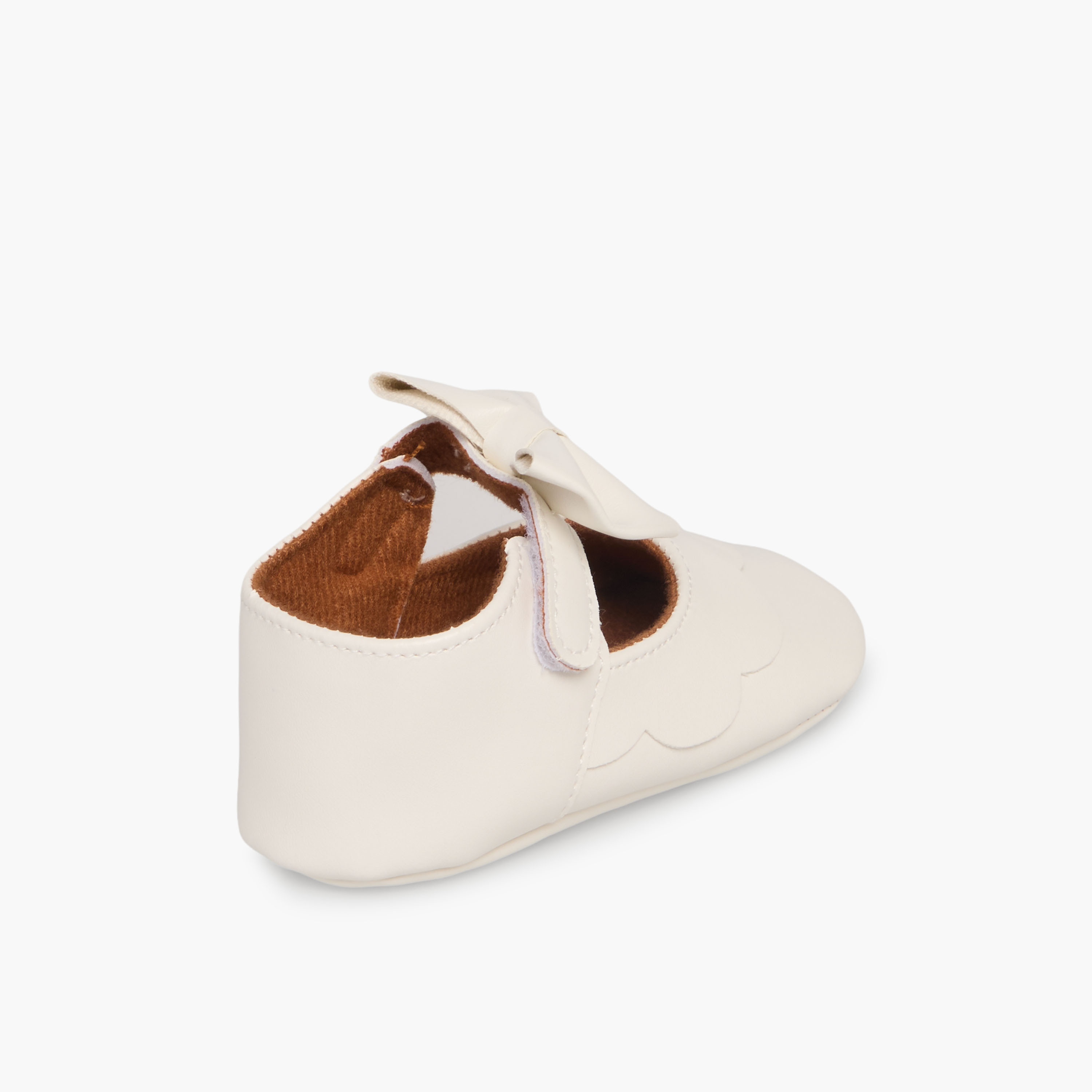 بوت مزين بفيونكة وشريط إغلاق لاصق من جونيورز-baby-girls-shoes-closedshoes-image-6