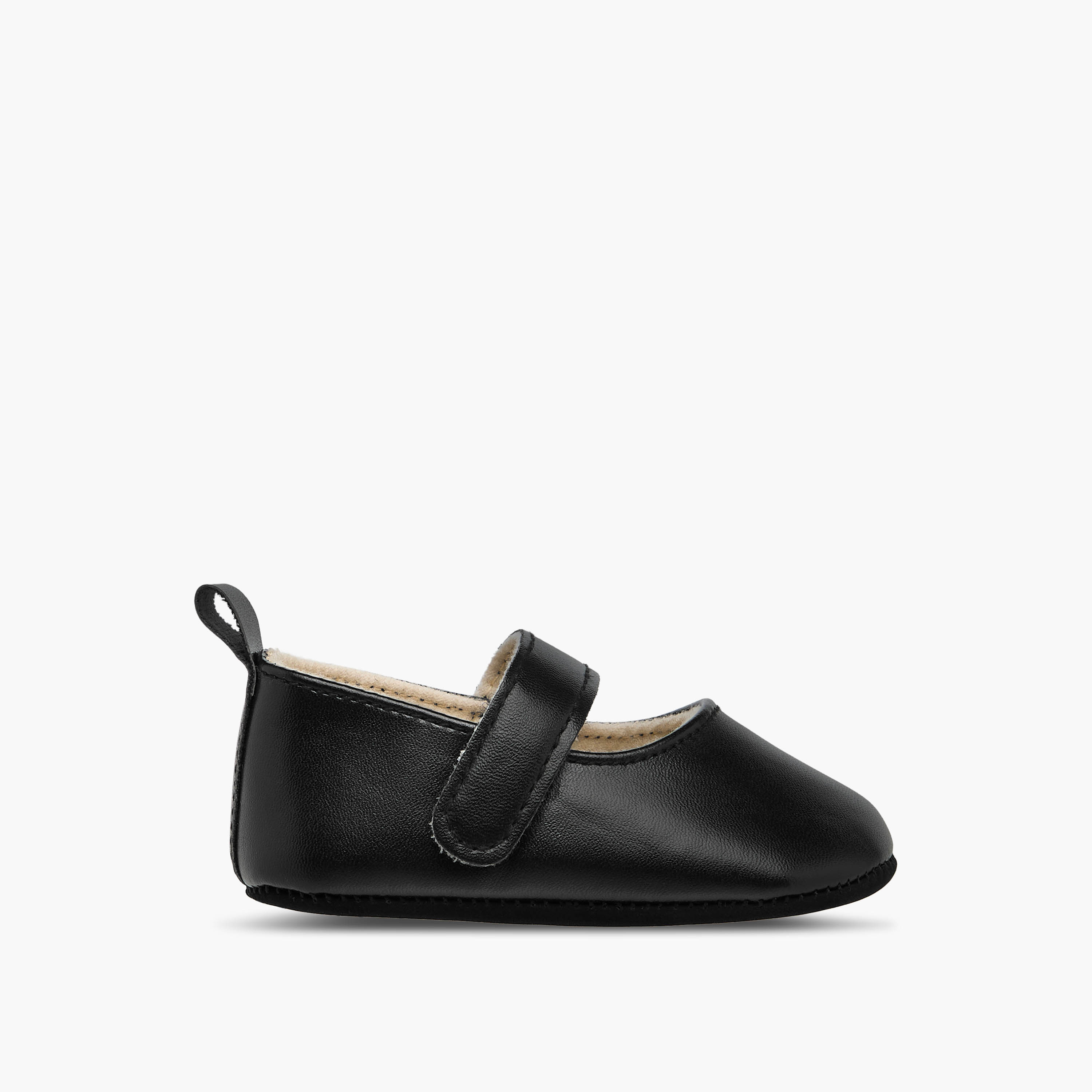 Juniors Booties with Hook and Loop Closure-baby-girls-shoes-closedshoes-image-3