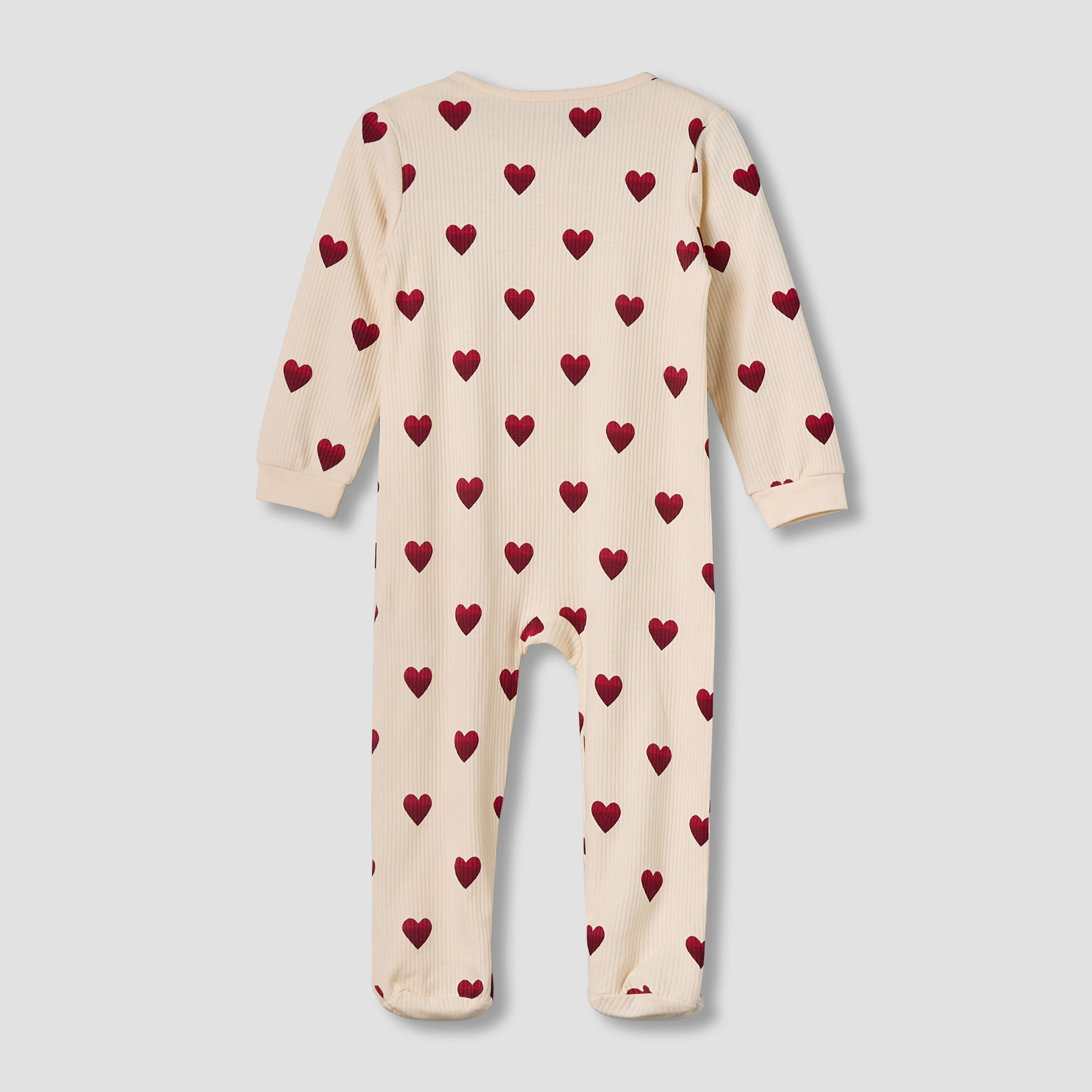 Juniors Cotton Round Neck Long Sleeve Sleepsuit with Zip Closure-baby-girls-clothing-nightwear-sleepsuits-image-3