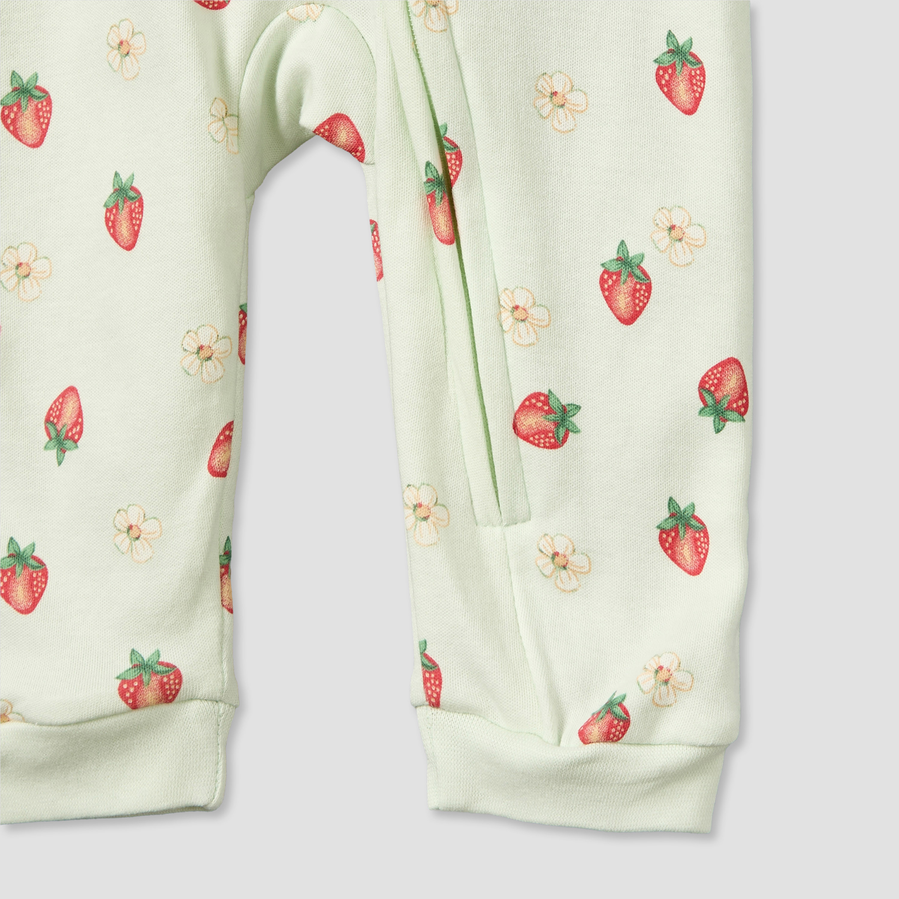 بدلة نوم قطن بطبعات فراولة وأكمام طويلة وياقة ضيقة من جونيورز-baby-girls-clothing-nightwear-sleepsuits-image-5