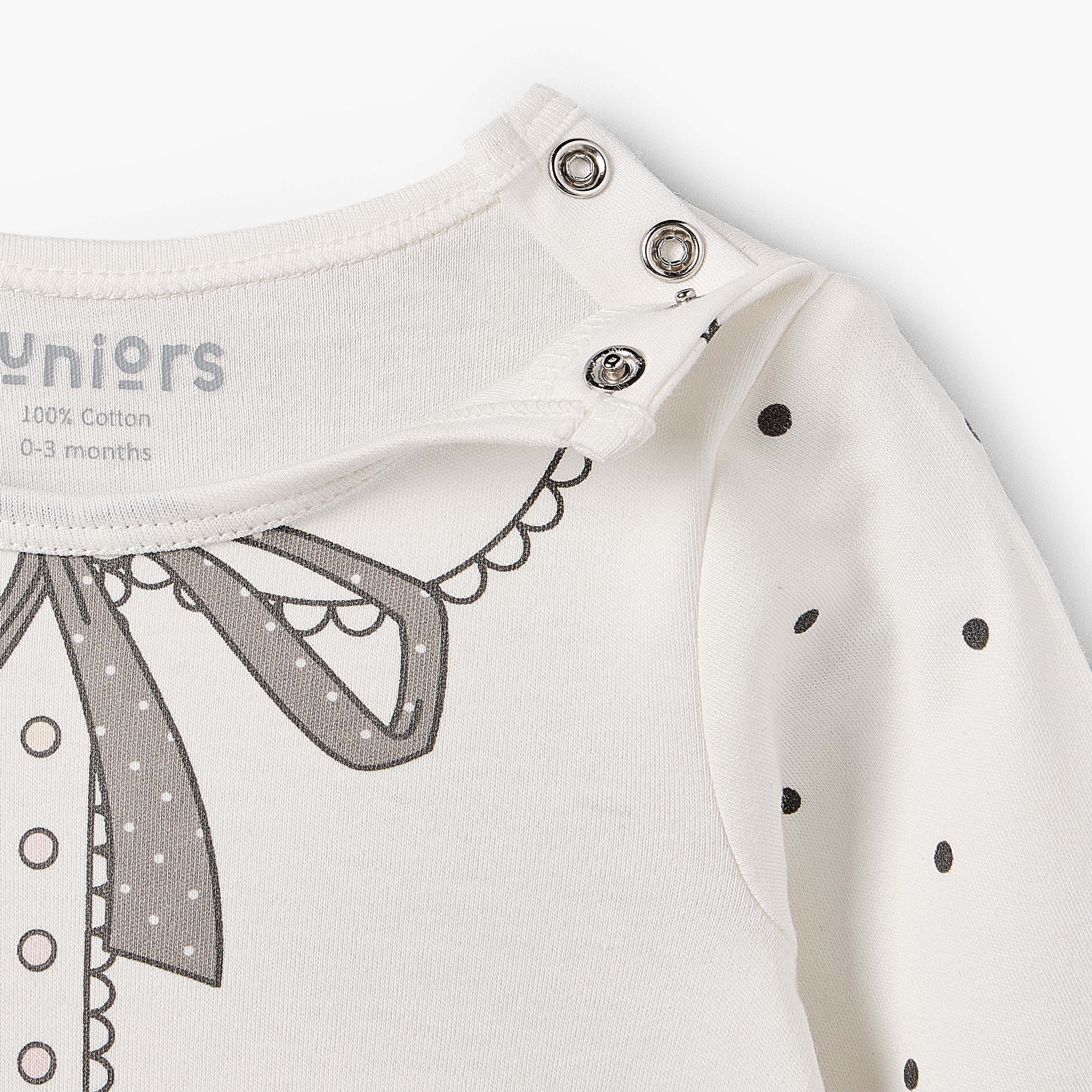 Juniors Cotton Crew Neck Long Sleeves Sleepsuit with Graphic Print-baby-girls-clothing-nightwear-sleepsuits-image-5