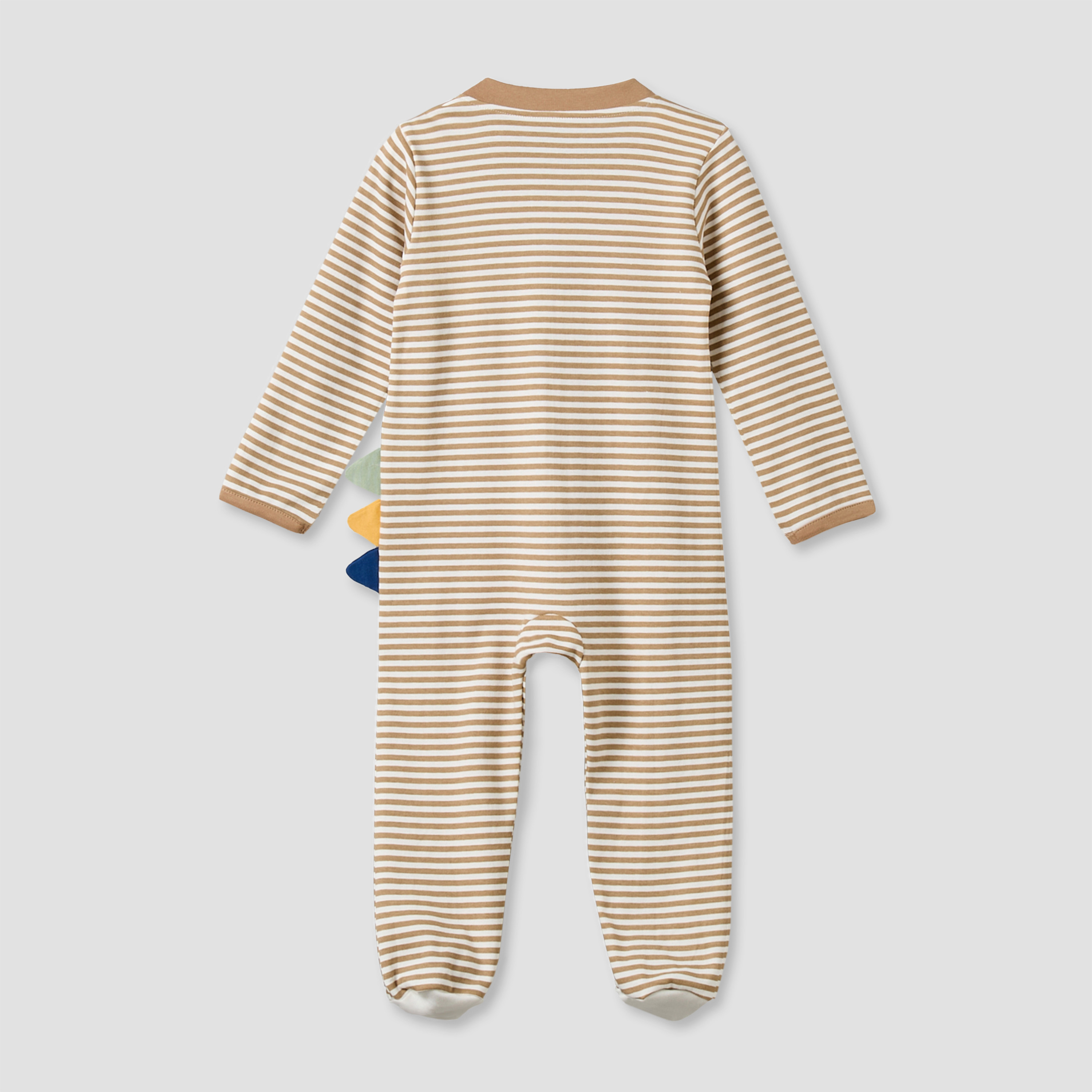 بدلة نوم من القطن بياقة ماندارين وأكمام طويلة وسحاب إغلاق من جونيورز-baby-boys-clothing-nightwear-sleepsuits-image-3