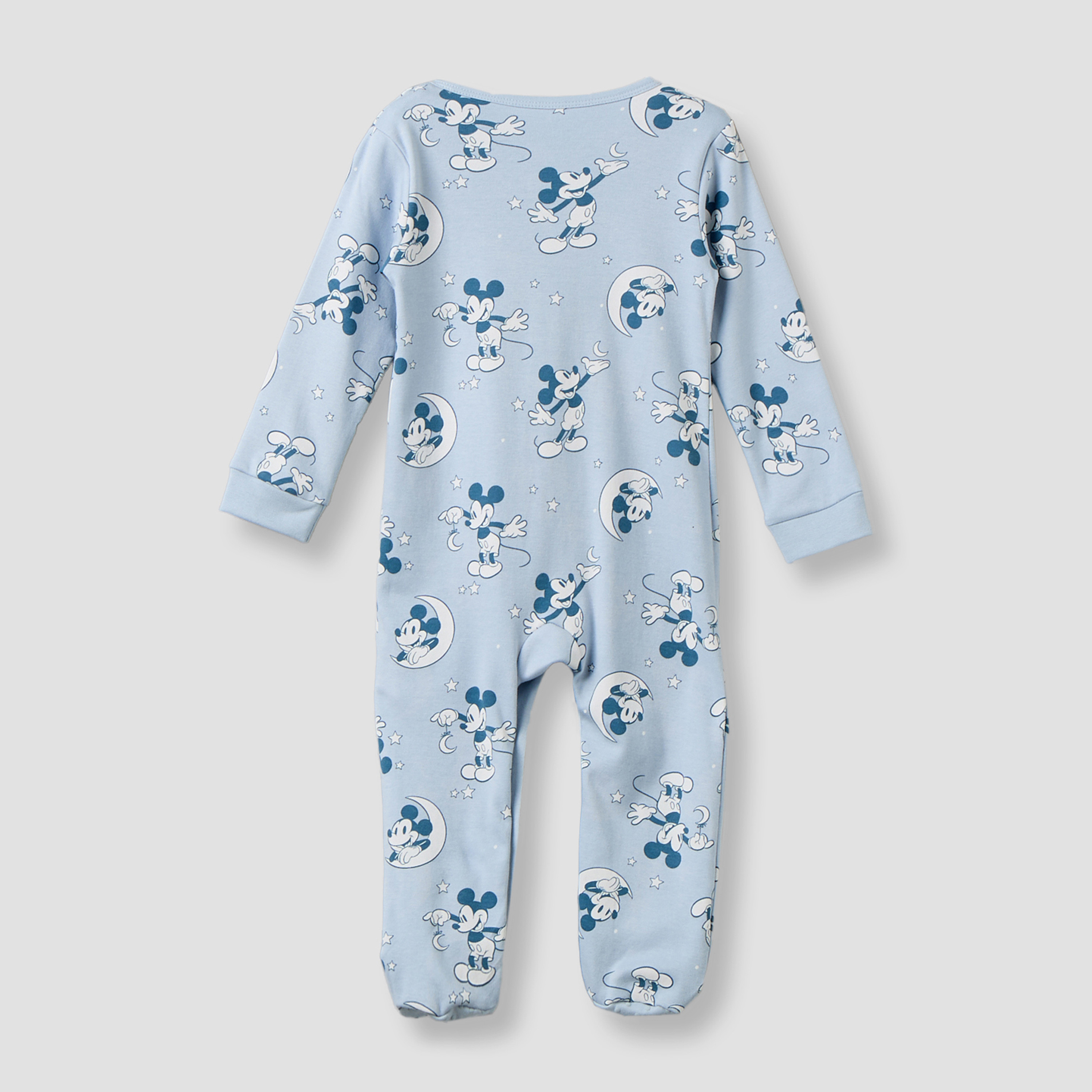 بدلة نوم قطن بطبعات ميكي ماوس وأكمام طويلة وياقة مستديرة من ديزني-baby-boys-clothing-nightwear-sleepsuits-image-3