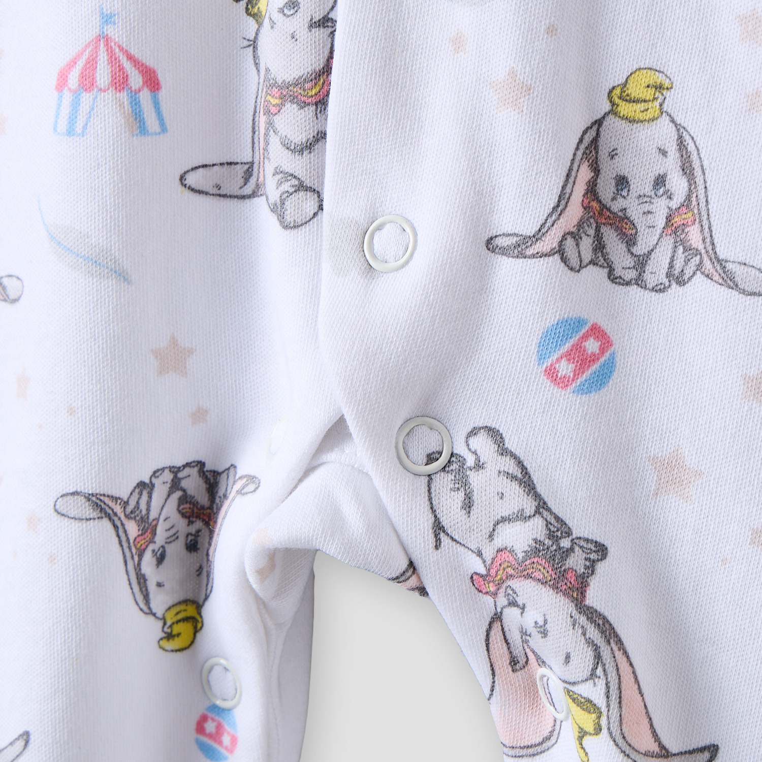 Disney Cotton Crew Neck Long Sleeves Sleepsuit with Dumbo Print-baby-boys-clothing-nightwear-sleepsuits-image-5