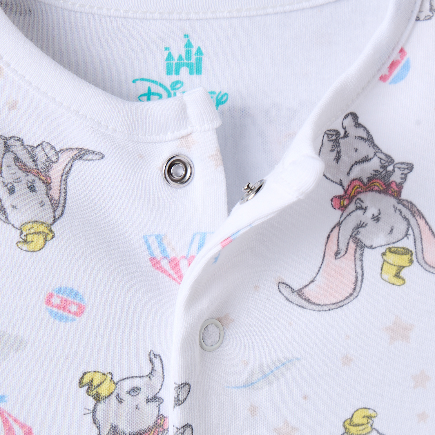 Disney Cotton Crew Neck Long Sleeves Sleepsuit with Dumbo Print-baby-boys-clothing-nightwear-sleepsuits-image-6