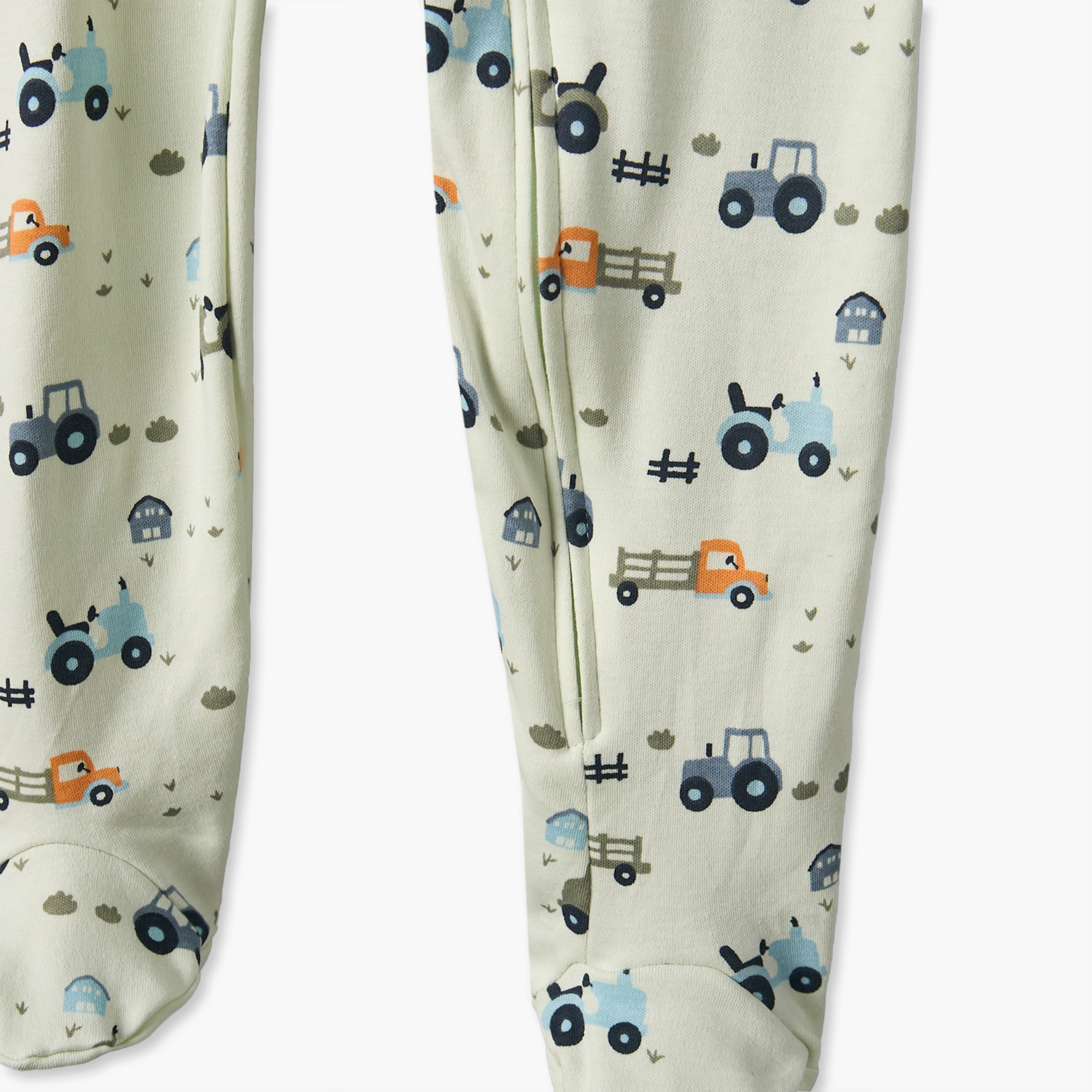 Juniors Round Neck Long Sleeves Sleepsuit with Construction Vehicle Print-baby-boys-clothing-nightwear-sleepsuits-image-5