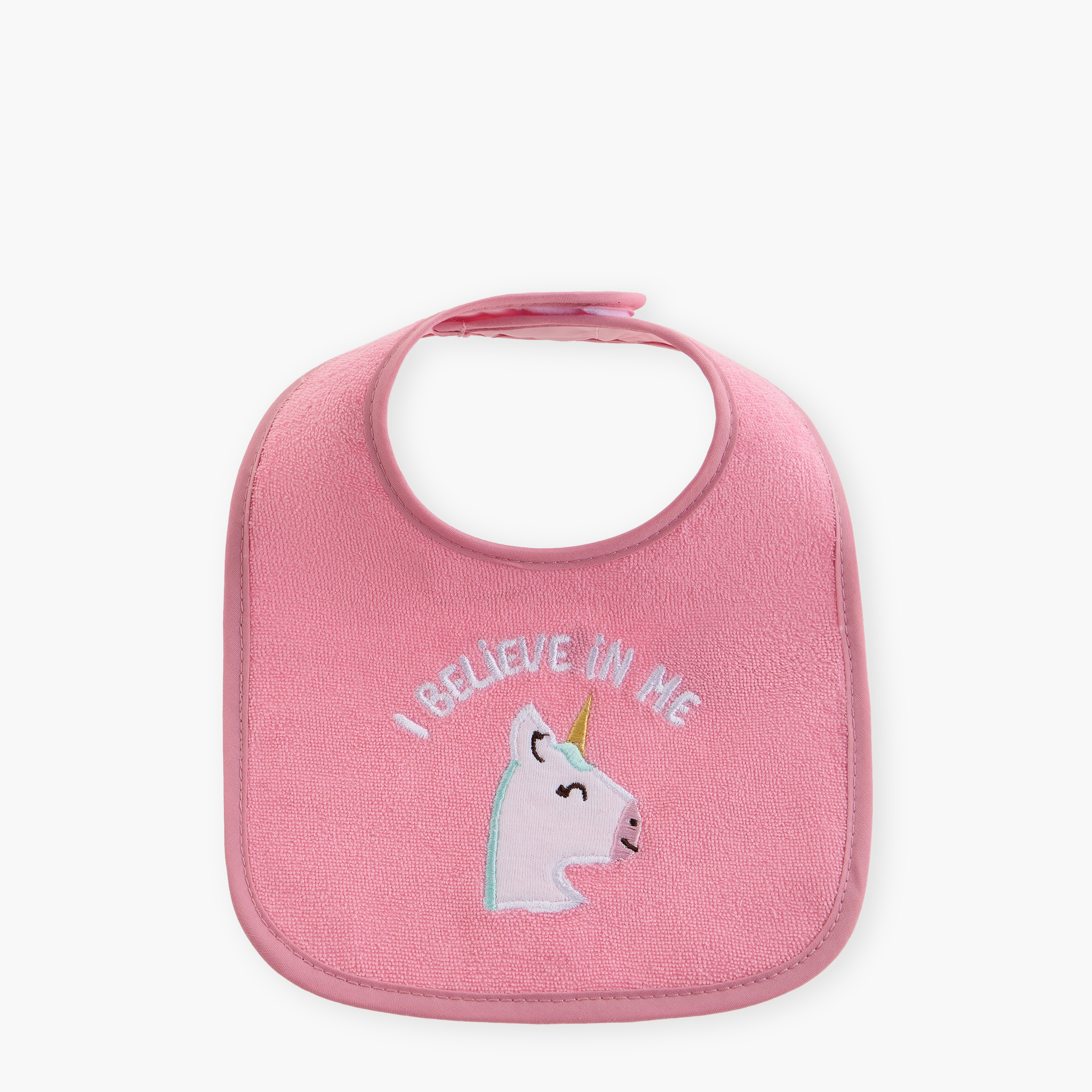 مرايل متنوعة بشريط إغلاق لاصق من جونيورز- طقم من 3 قطع-baby-feeding-bibs-image-4