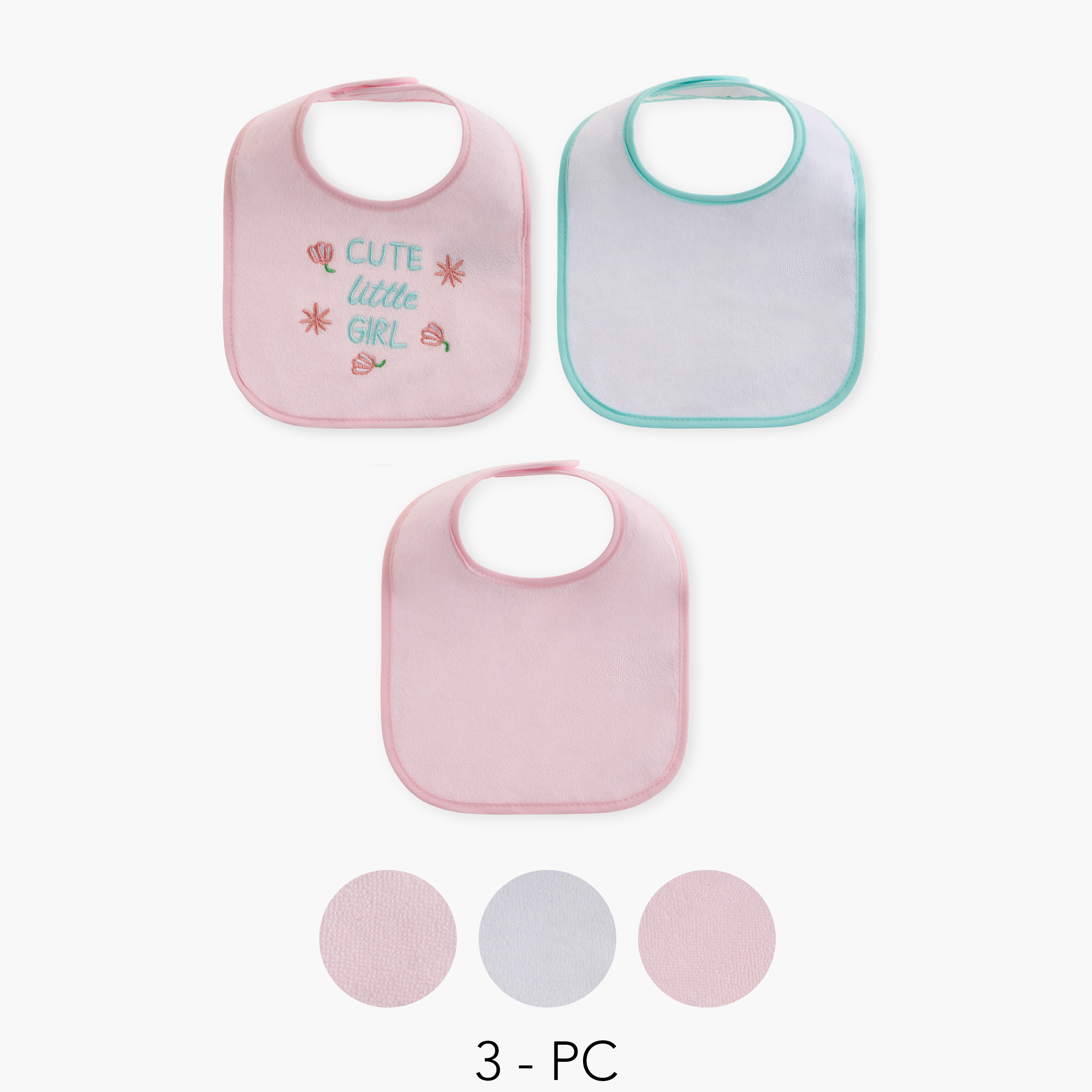 Juniors Printed Bib with Hook and Loop Closure - Set of 3-baby-feeding-bibs-image-1