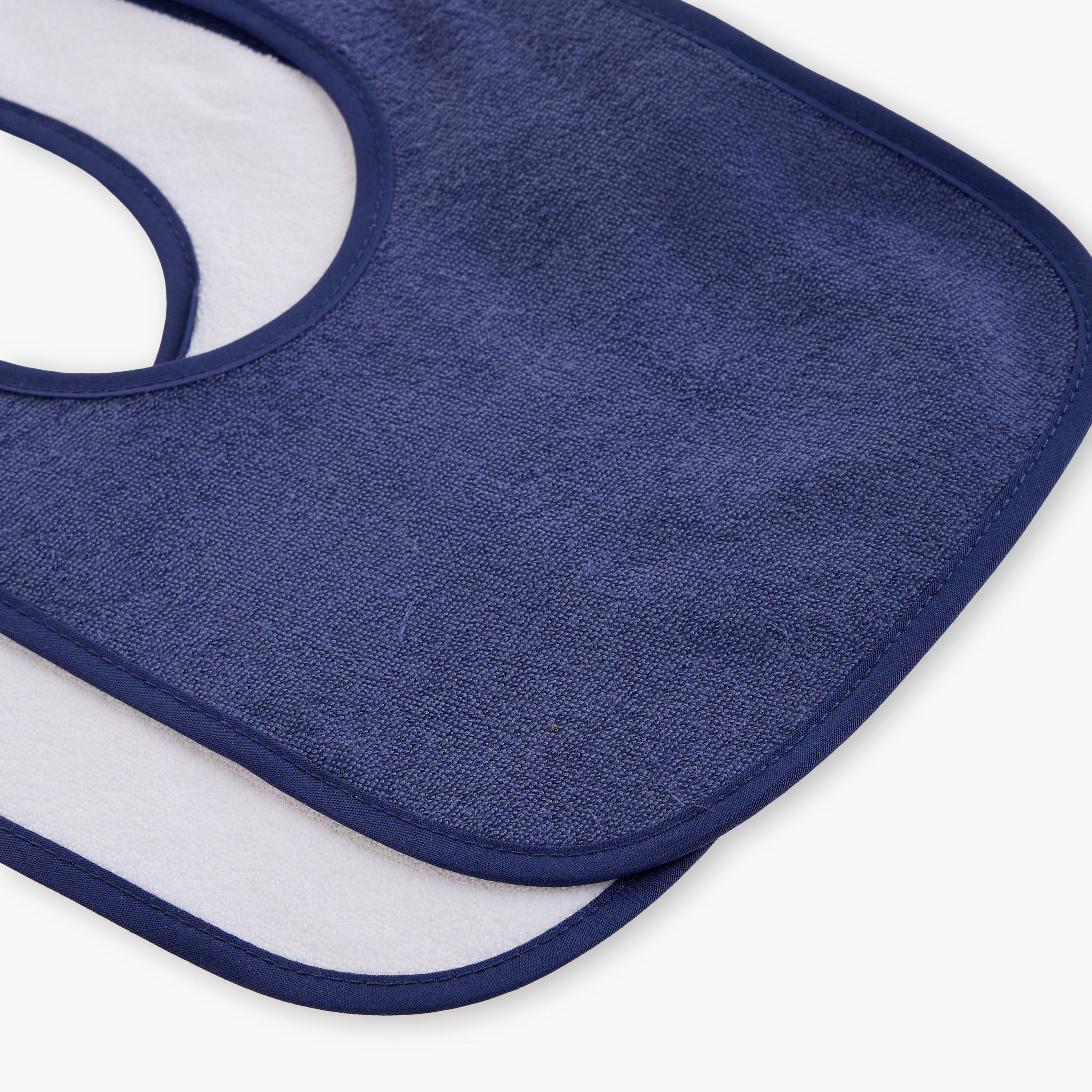 Juniors Textured Terry Bib with Hook and Loop Closure - Set of 5-baby-feeding-bibs-image-7