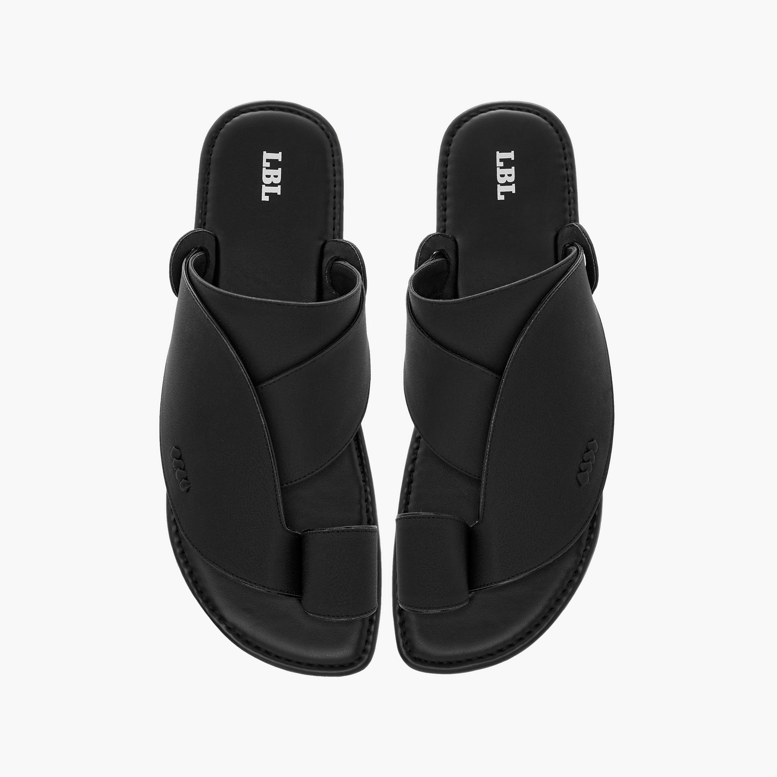 LBL by Shoexpress Textured Slip-On Arabic Sandals with Toe Loop-men-shoes-sandals-image-1